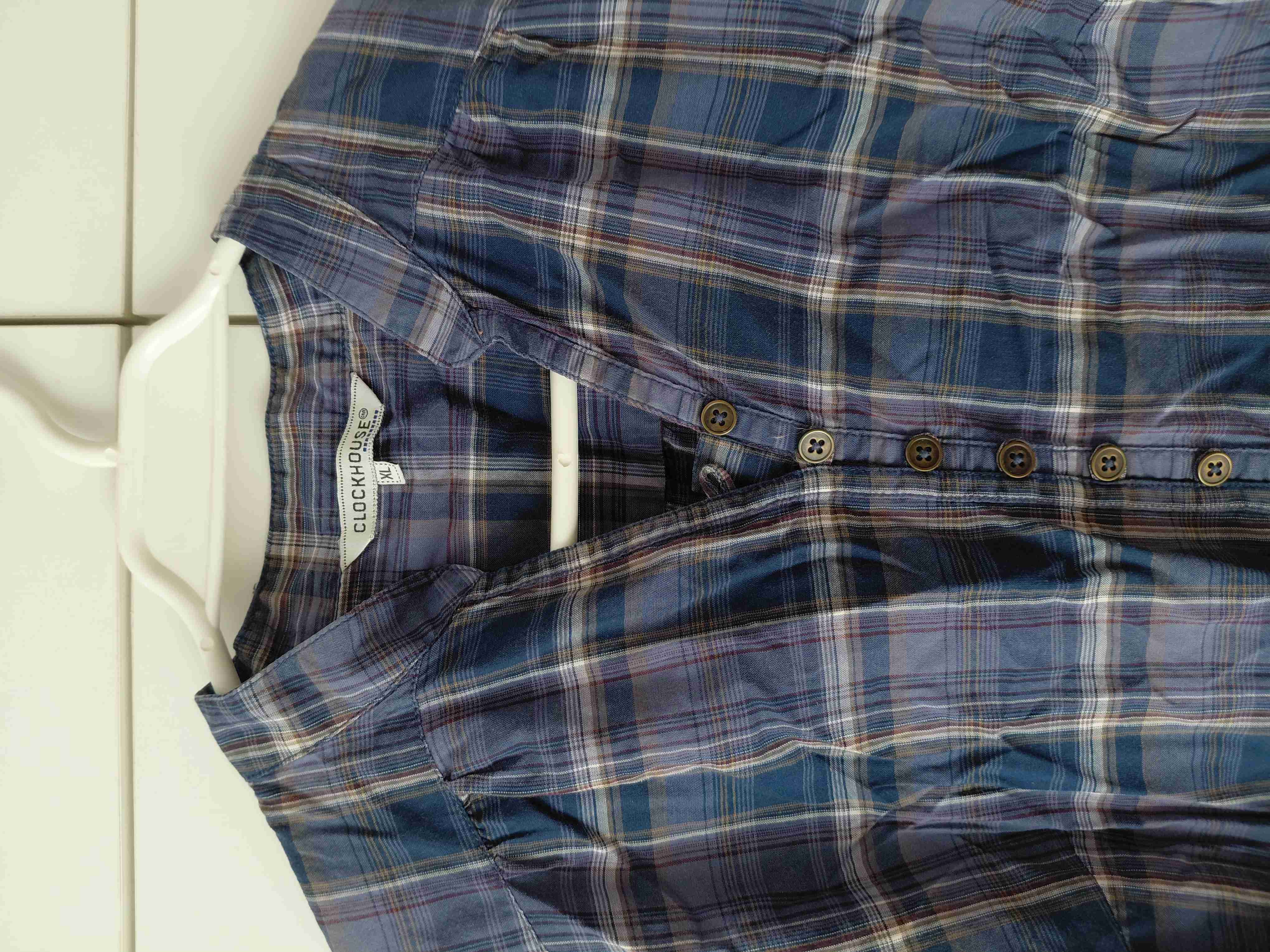 Camisa Plaid Vintage (Clockhouse) - Talla XL - 2