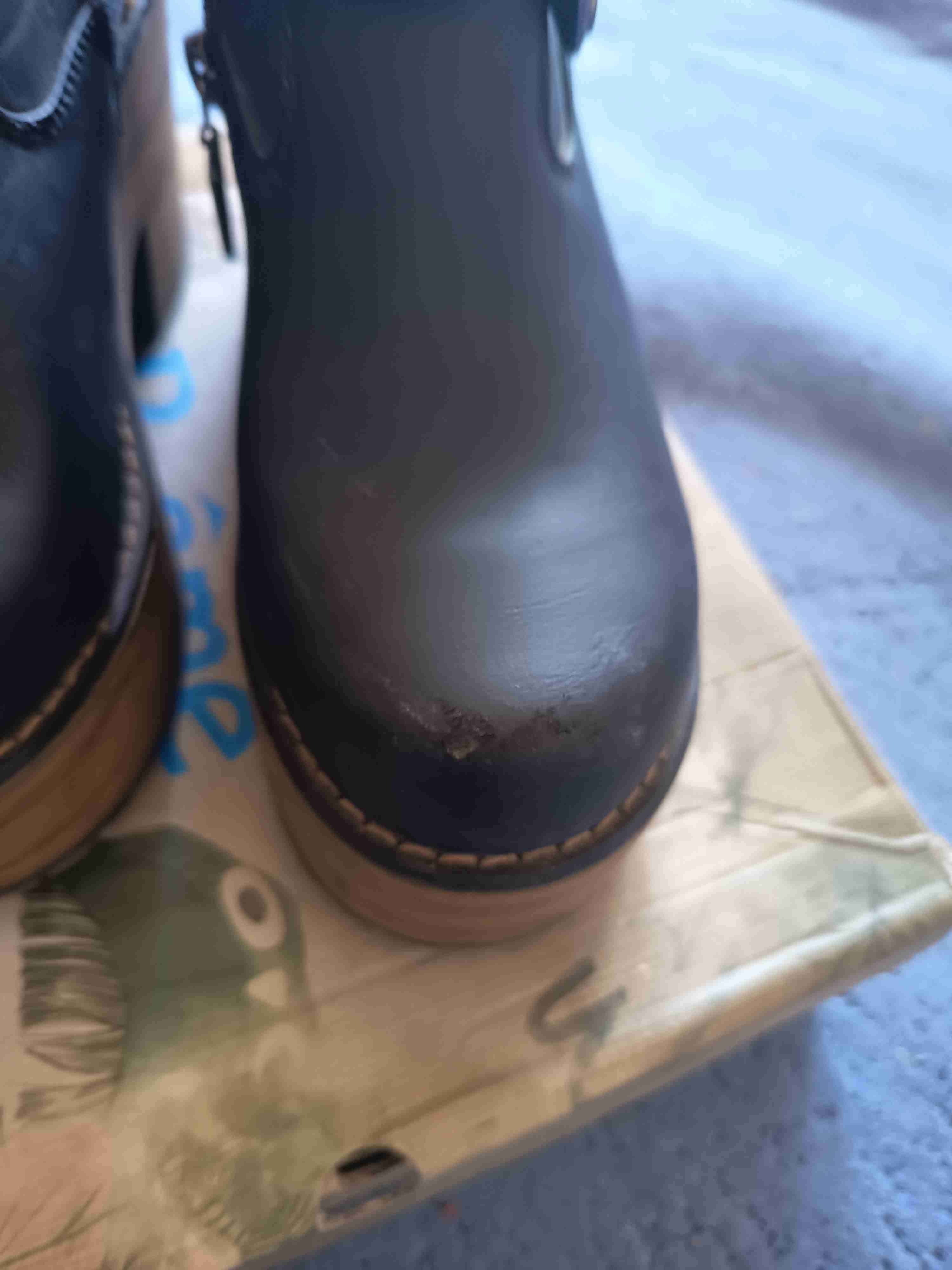 Botines de cuero negro con hebilla - miniatura 5