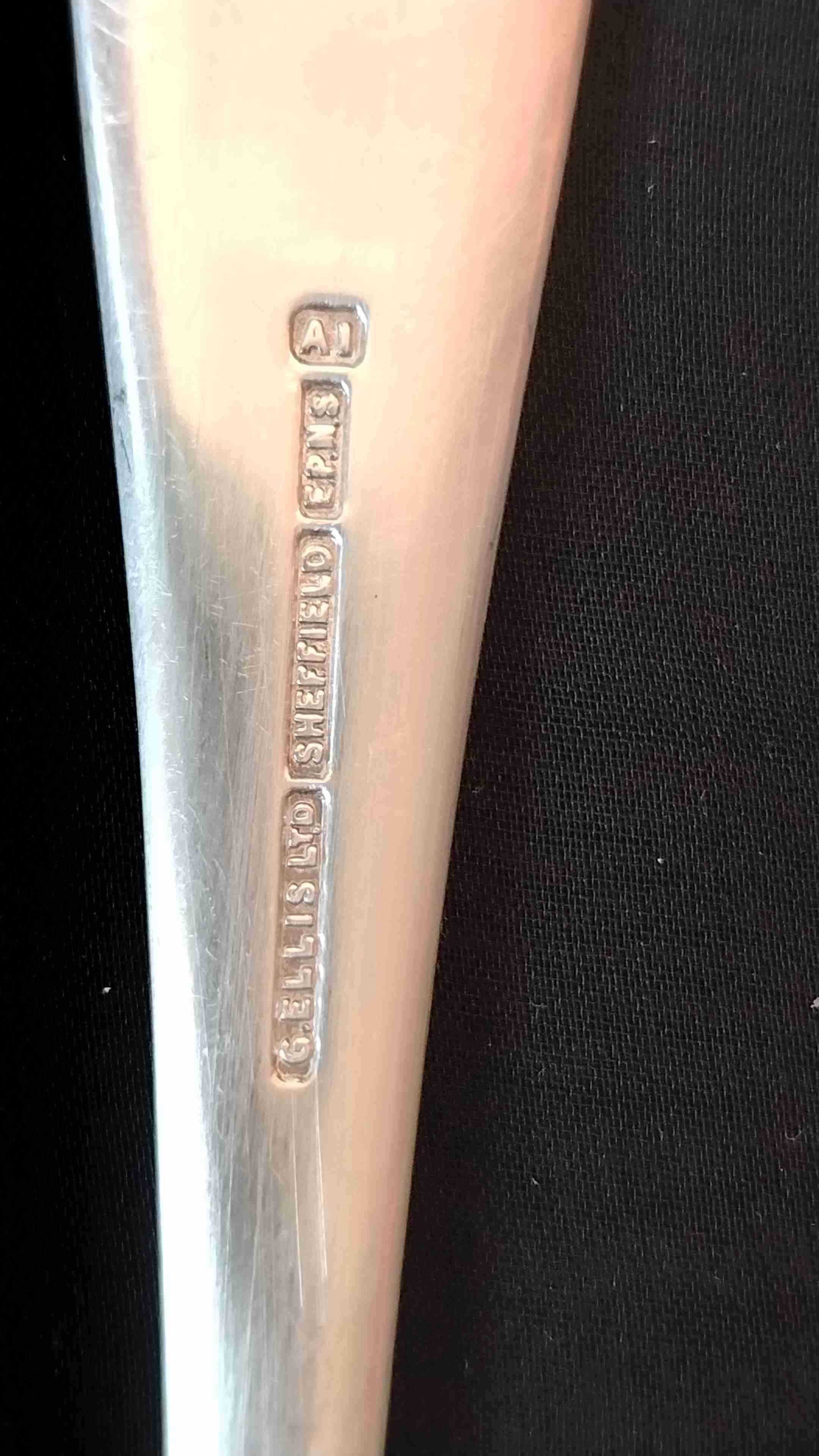 Juego de cucharas sheffield baño de plata - 2