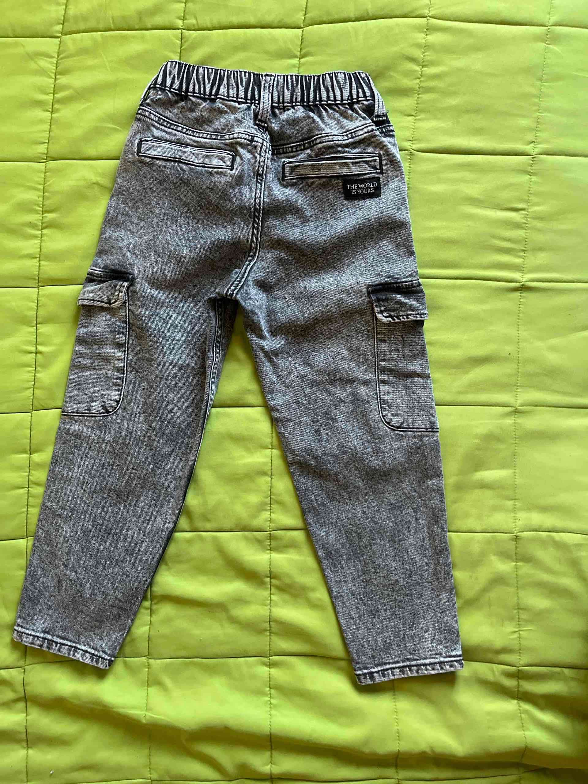Jeans HyM cargo gris niño - miniatura 2