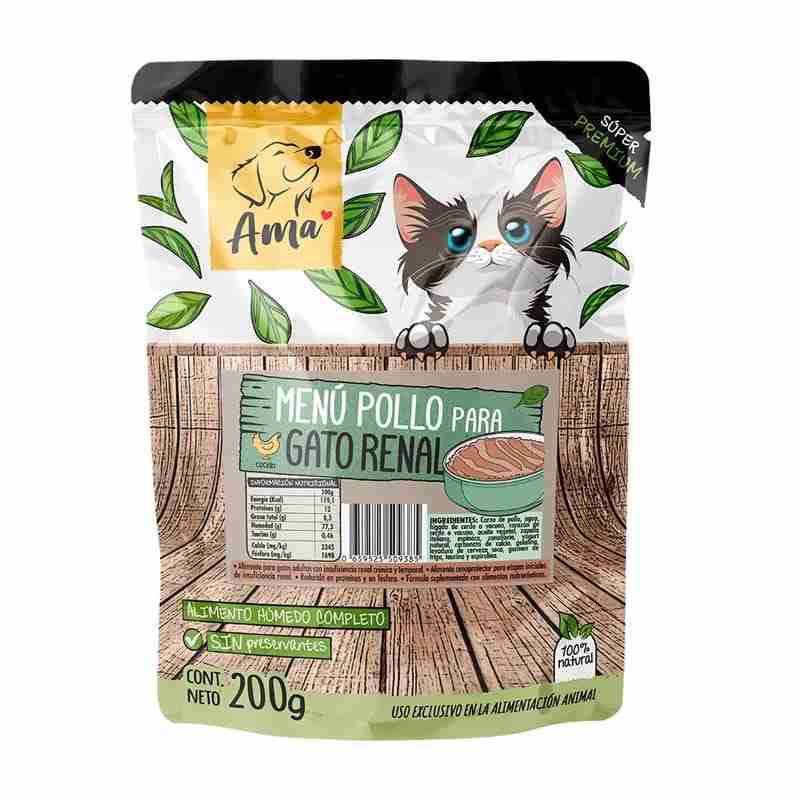 Alimento húmedo ama gato renal 6 unidades - 1