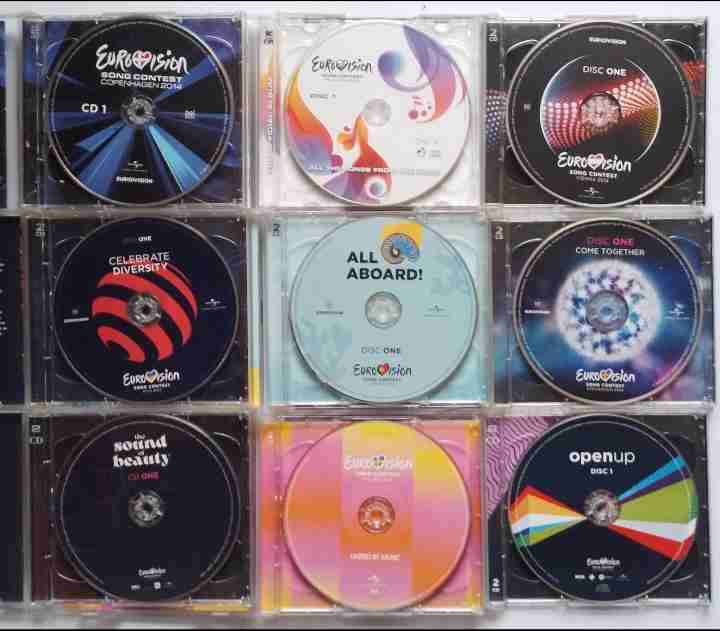 Colección de 9 CD de Eurovision Dobles Varios Años - 2