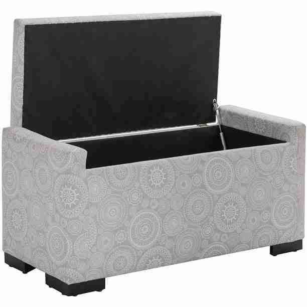 Baúl acolchado tapizado decorativo - miniatura 2