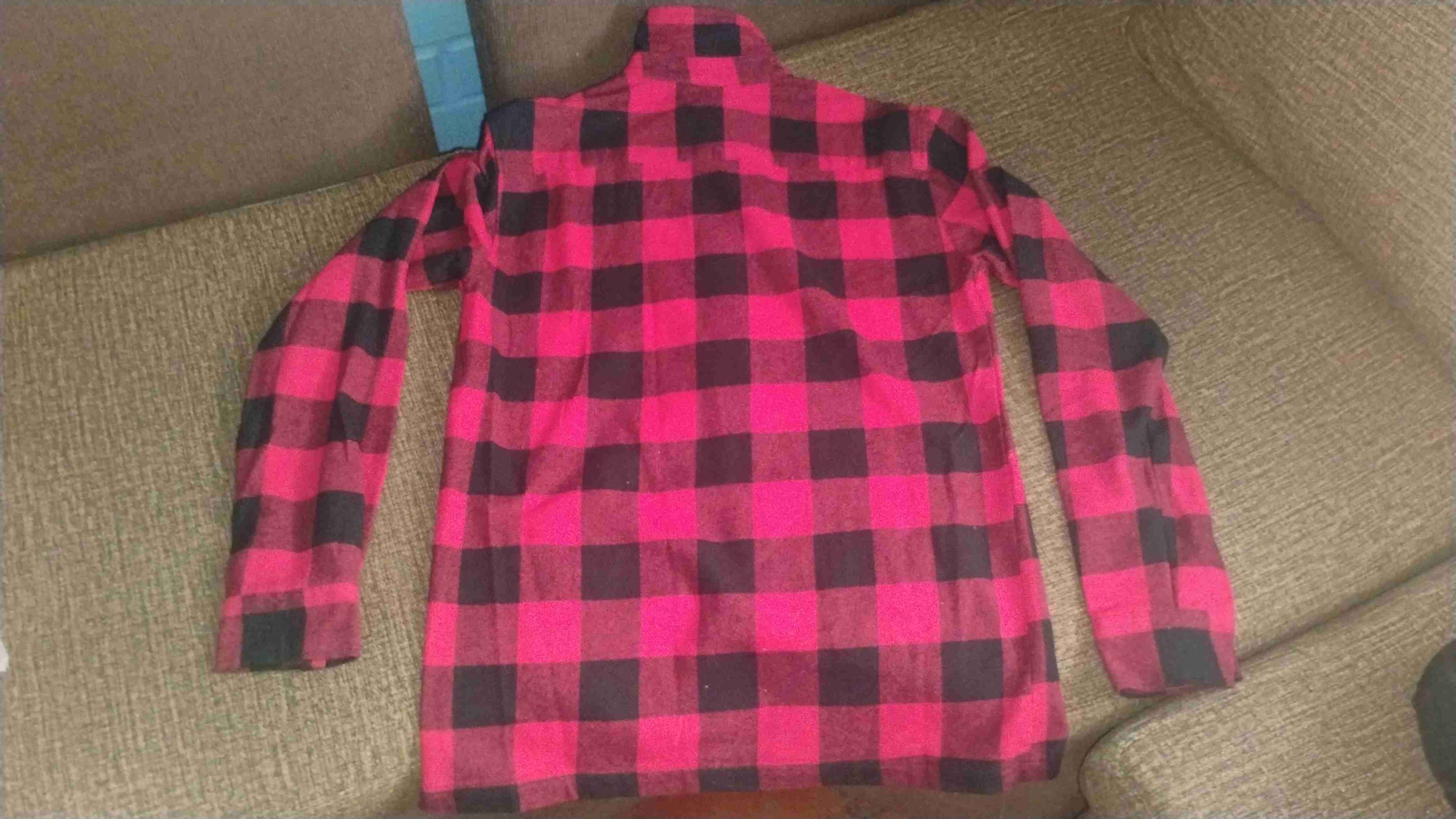 Camisa de franela a cuadros roja - miniatura 2