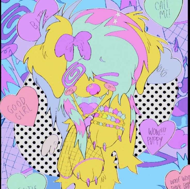 Ilustración de arte pop colorido