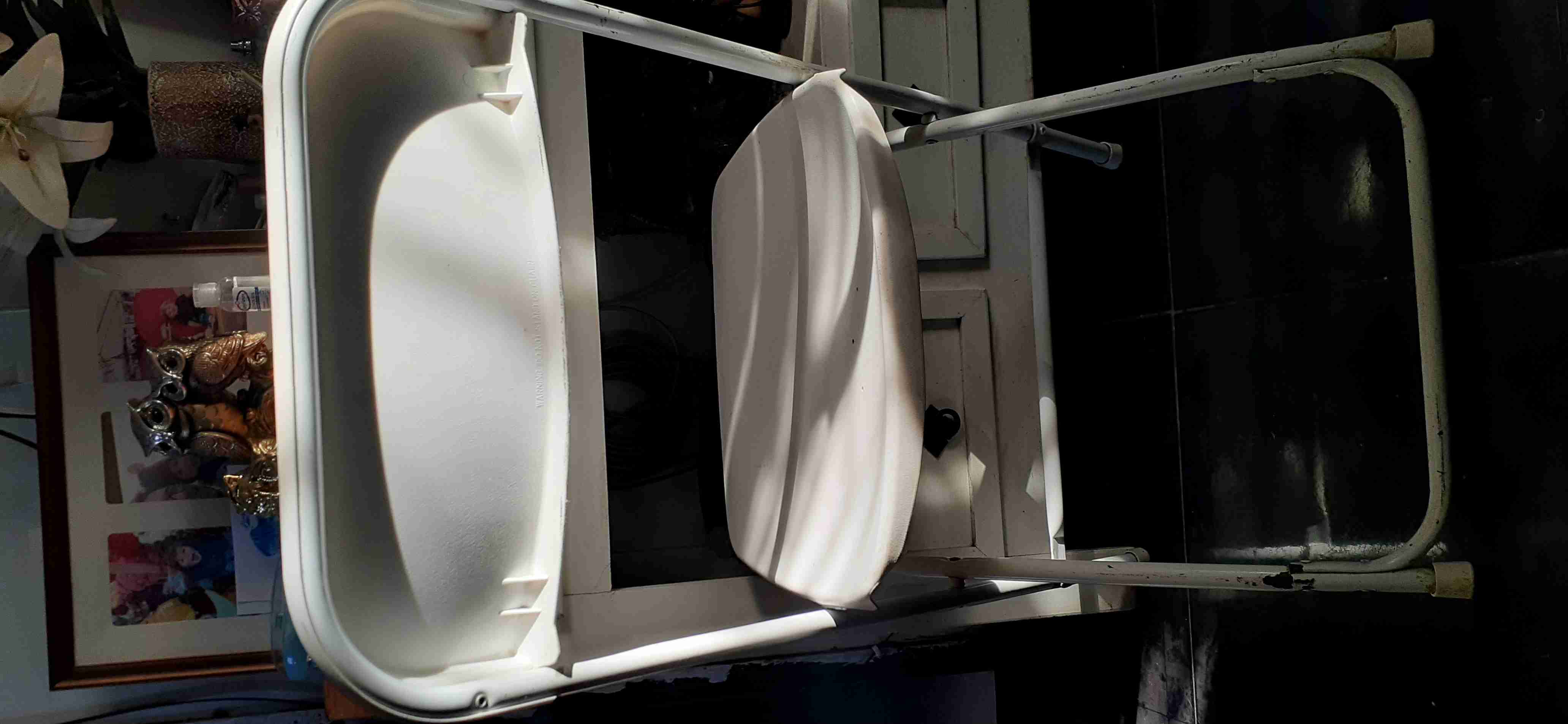 Silla plegable blanca - 2