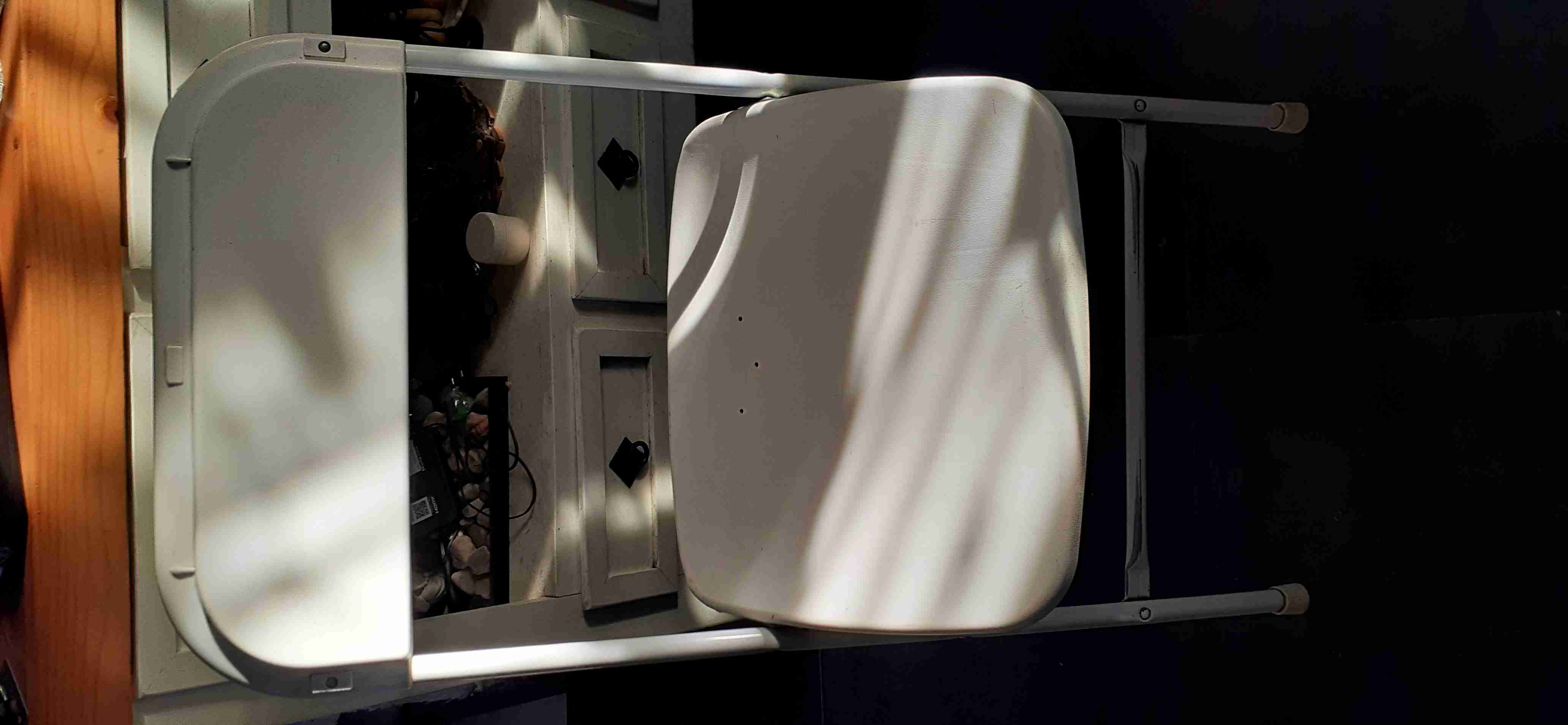 Silla plegable blanca - 5