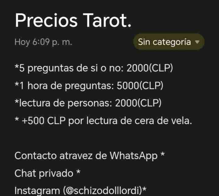 Servicios de Tarot en línea