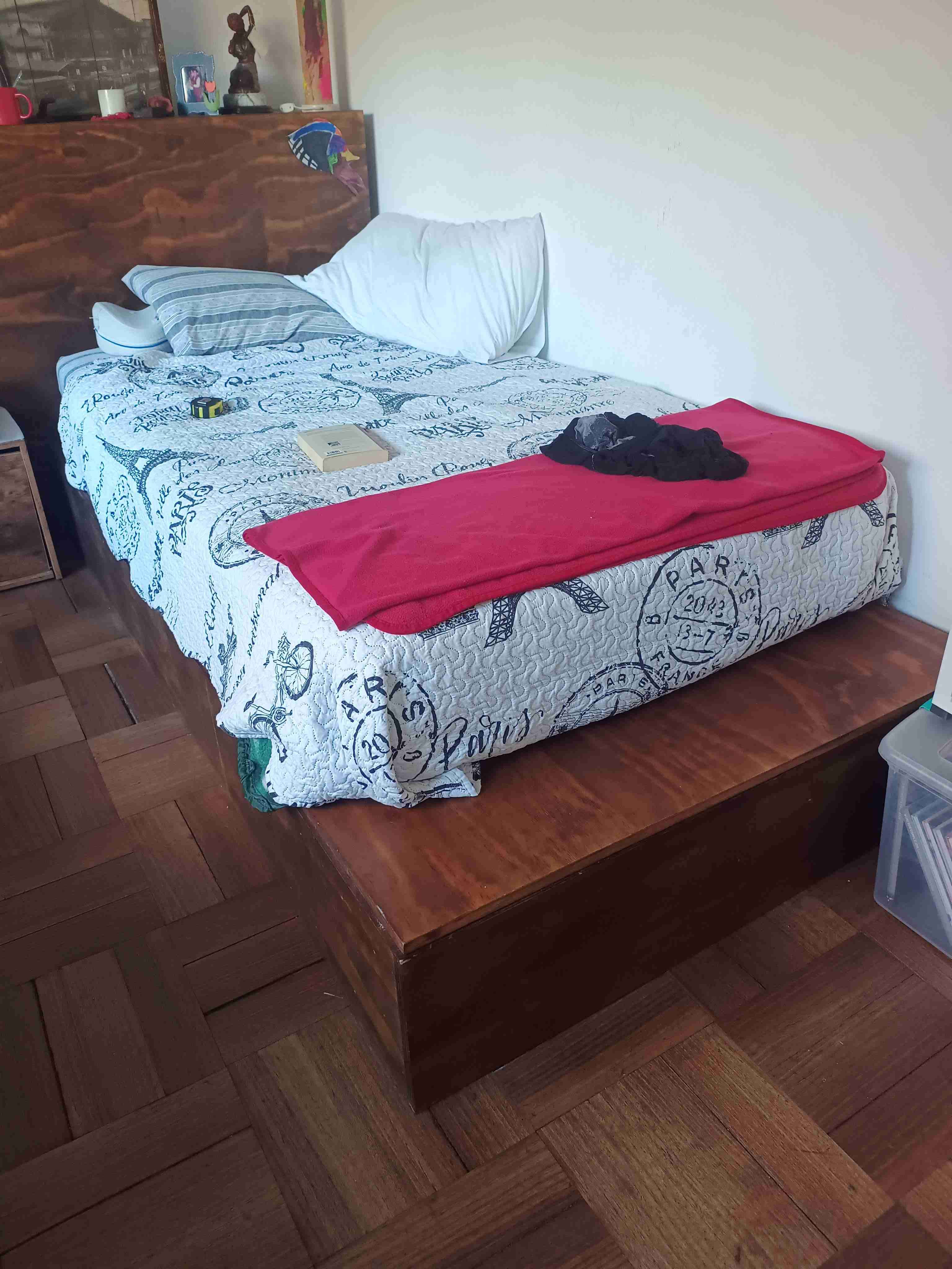 Base de Cama de madera con baúl - miniatura 5