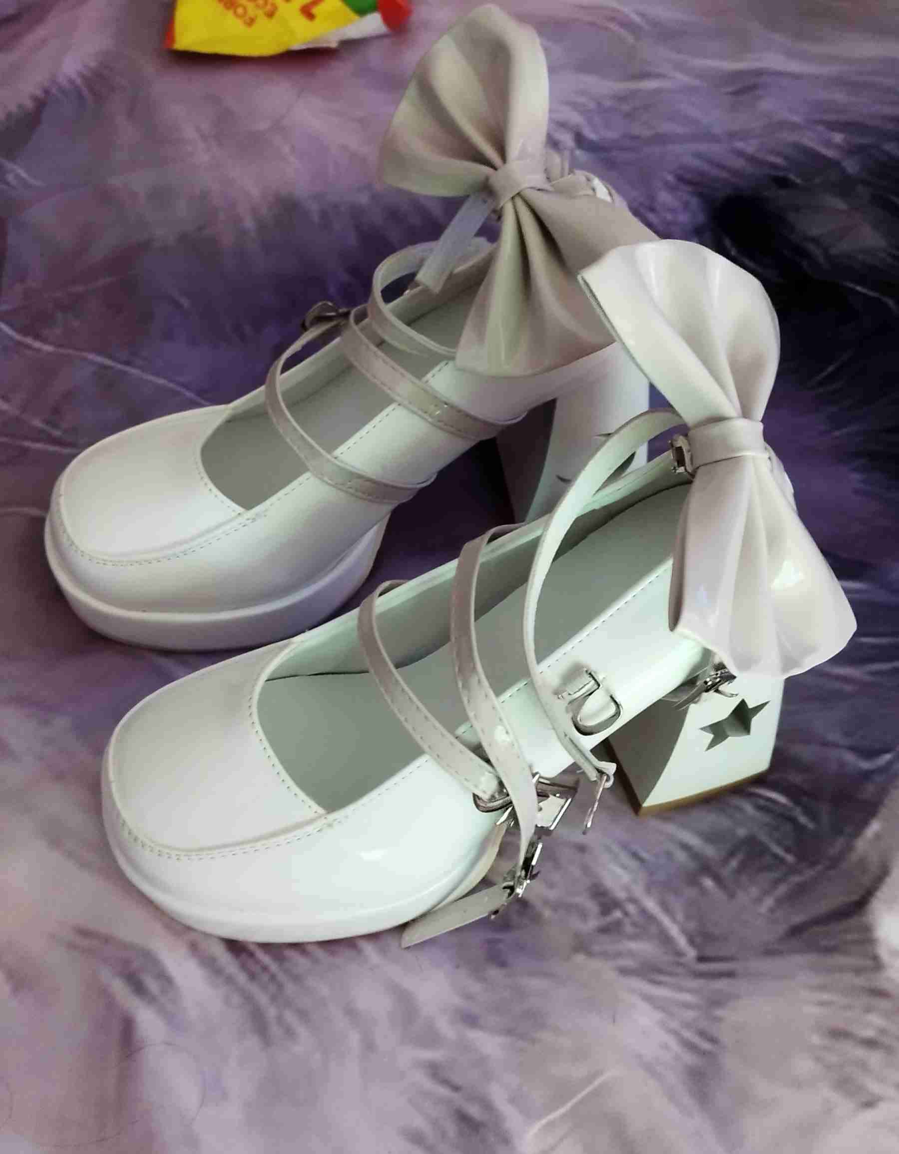 Zapatos Lolita Blancos N°37 - 1
