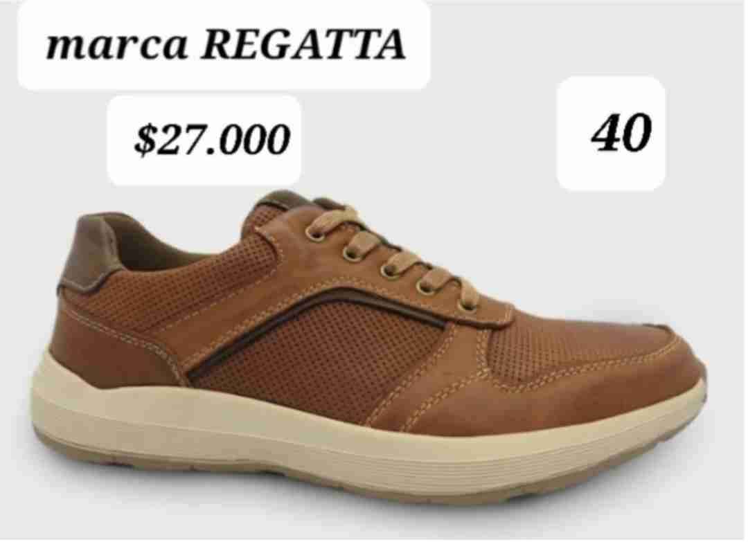 Zapatillas cuero marrón Regatta