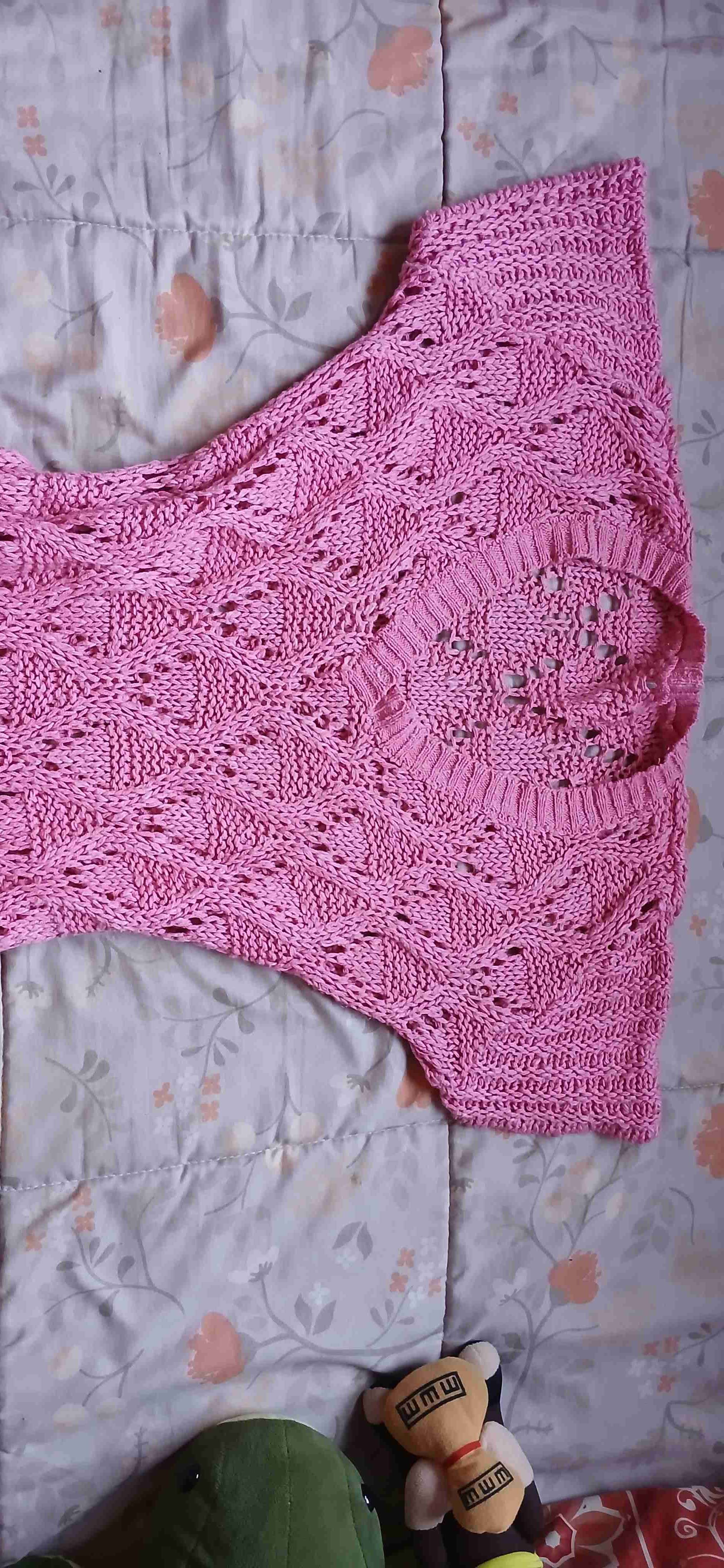 Vestido tejido rosado - miniatura 2