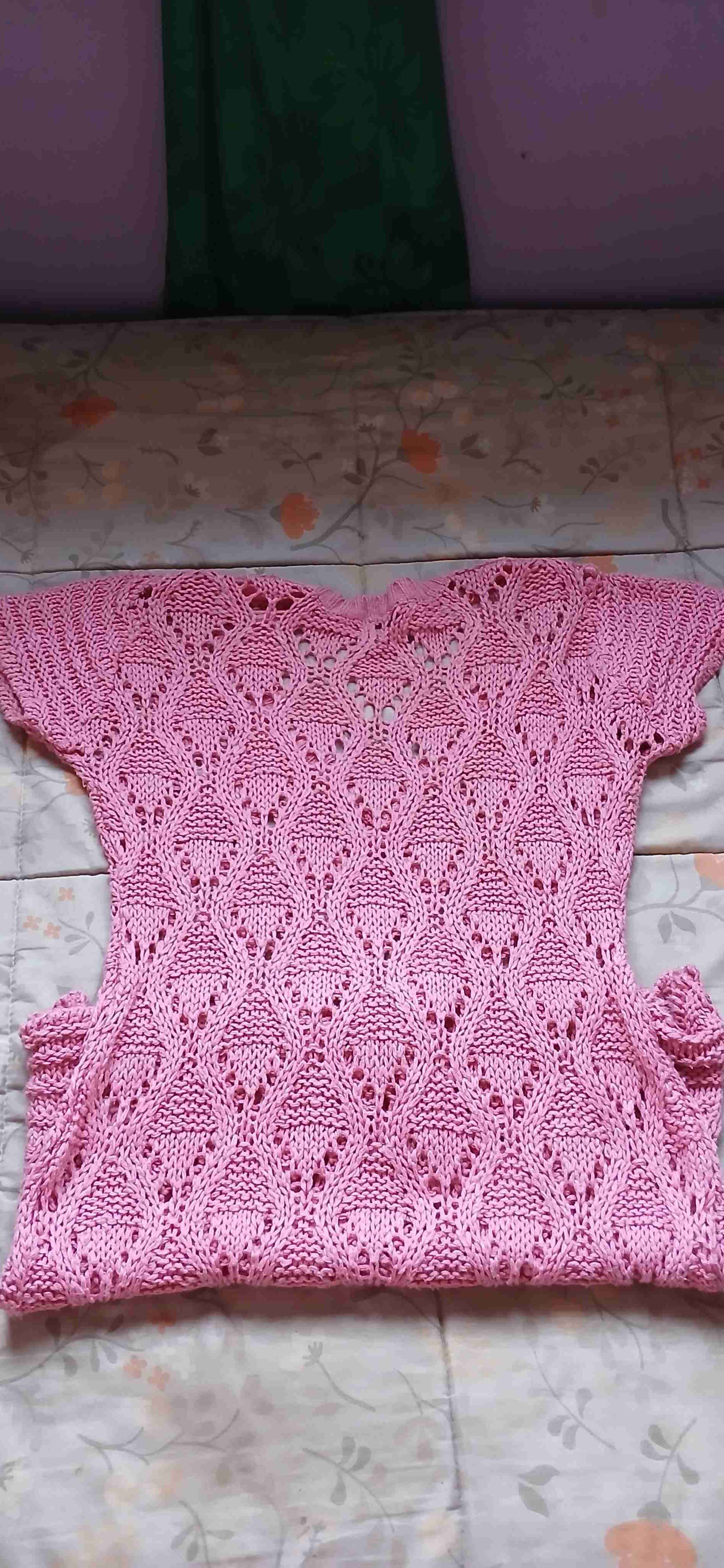 Vestido tejido rosado - miniatura 3