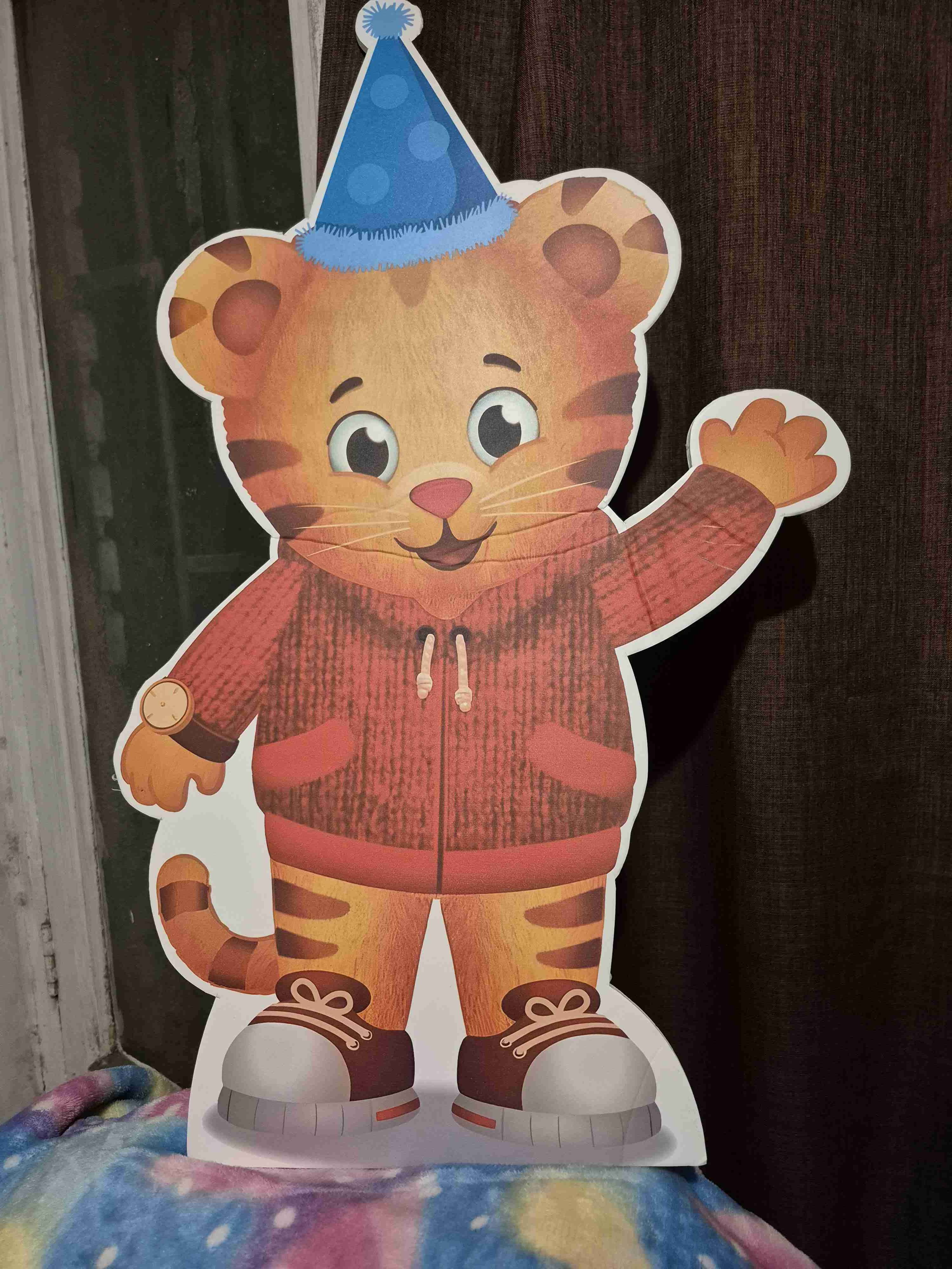 Figura decorativa de tigre con gorro - miniatura 1