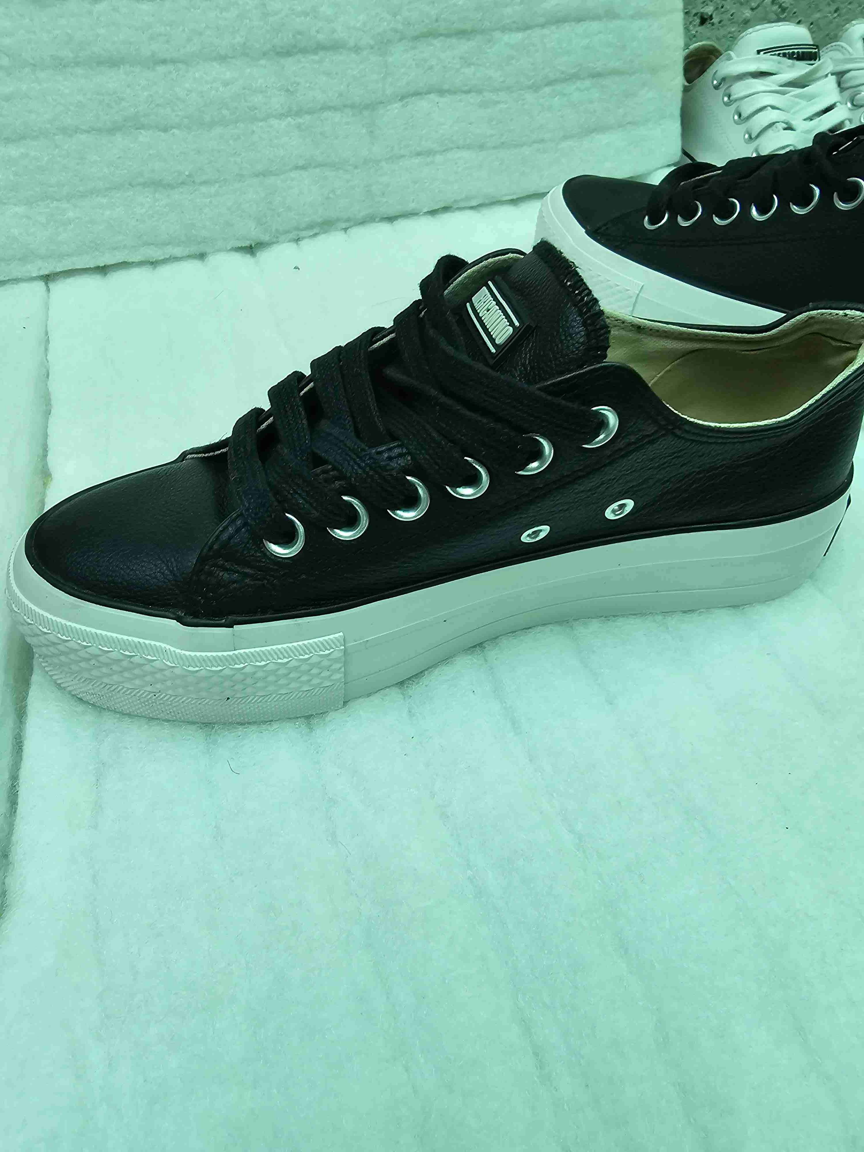 Zapatillas negras cuero Americanino - 6