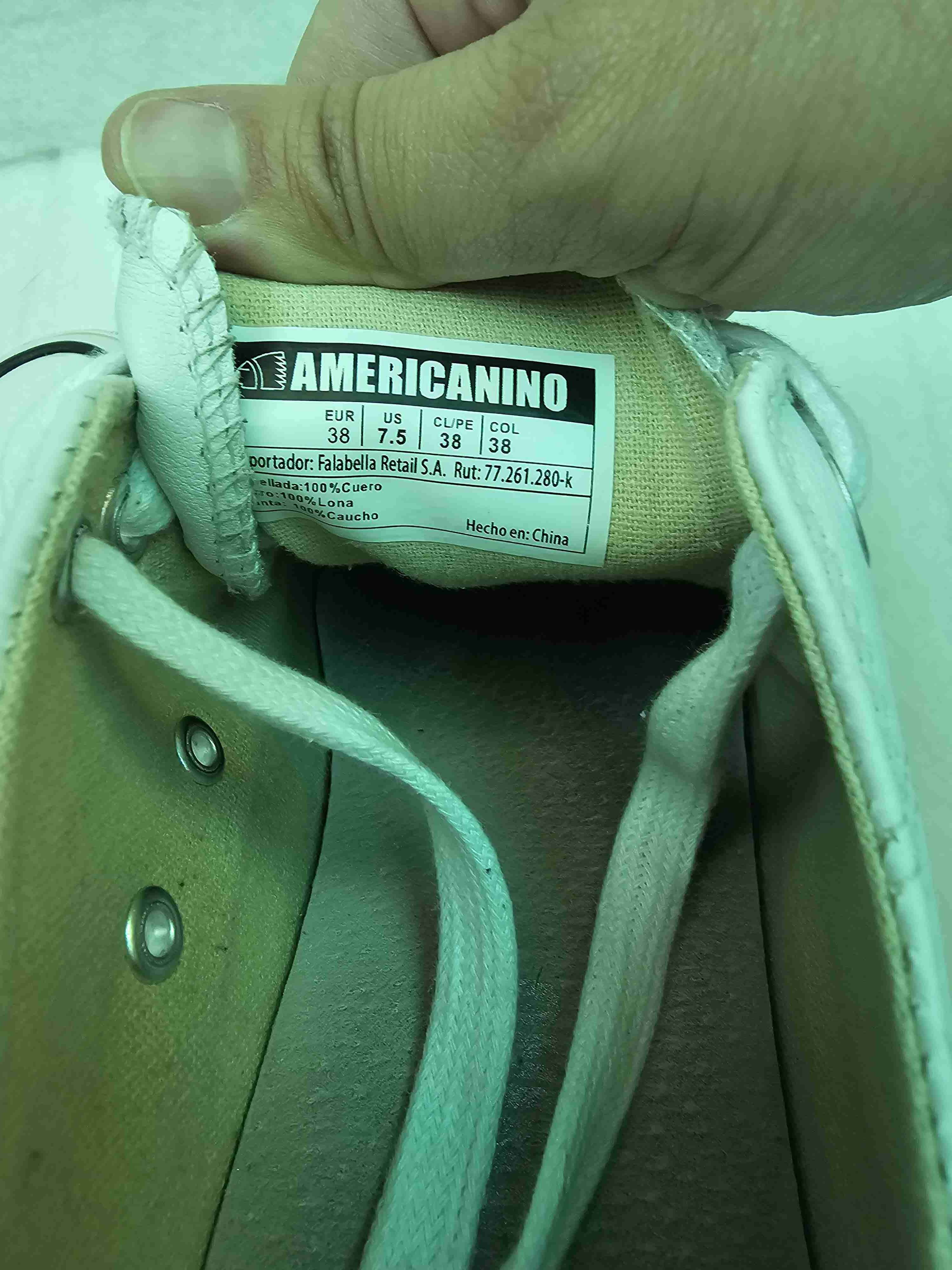 Zapatillas blancas de cuero Americanino - 5