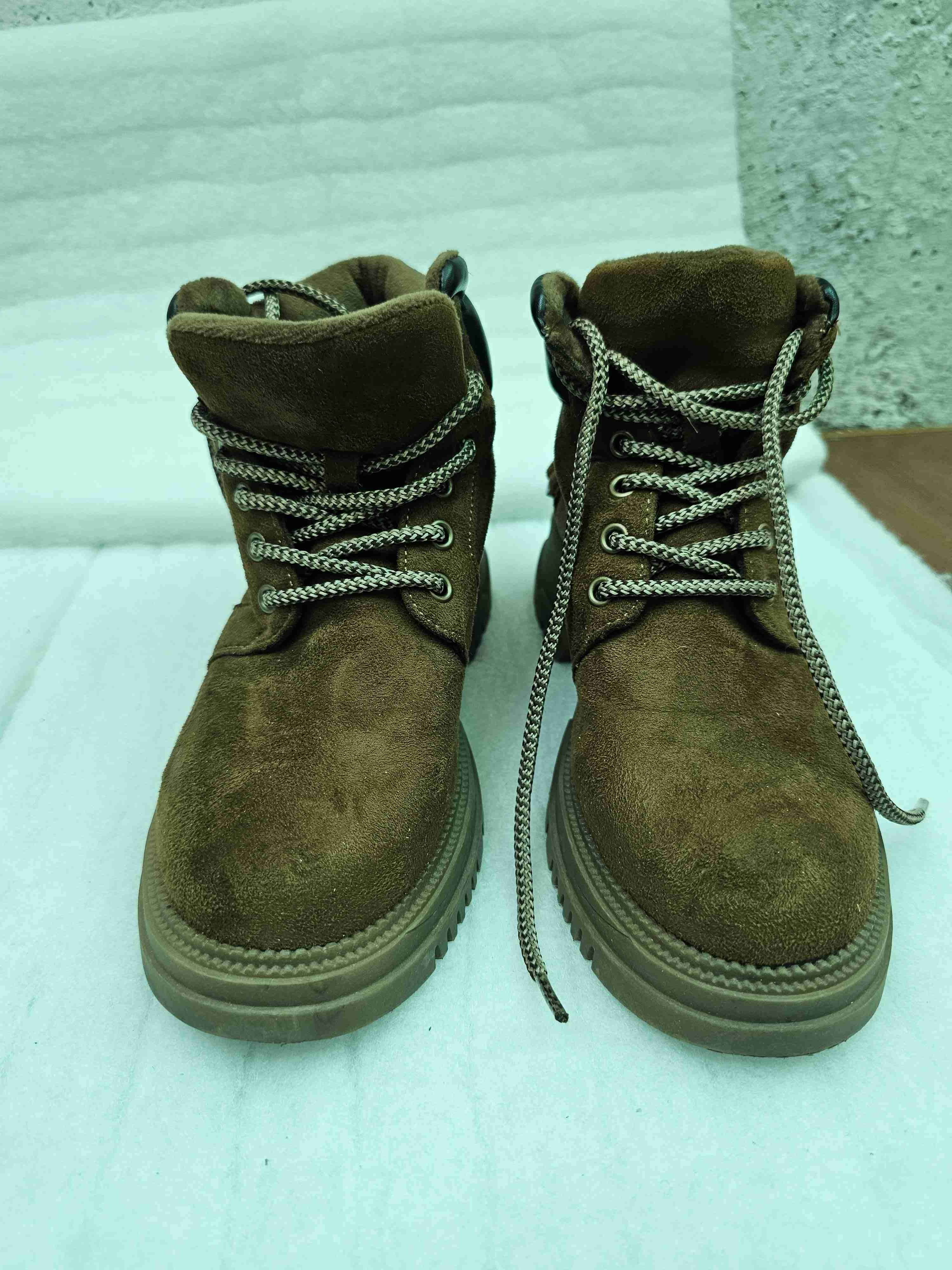 Botines de gamuza marrón - 1