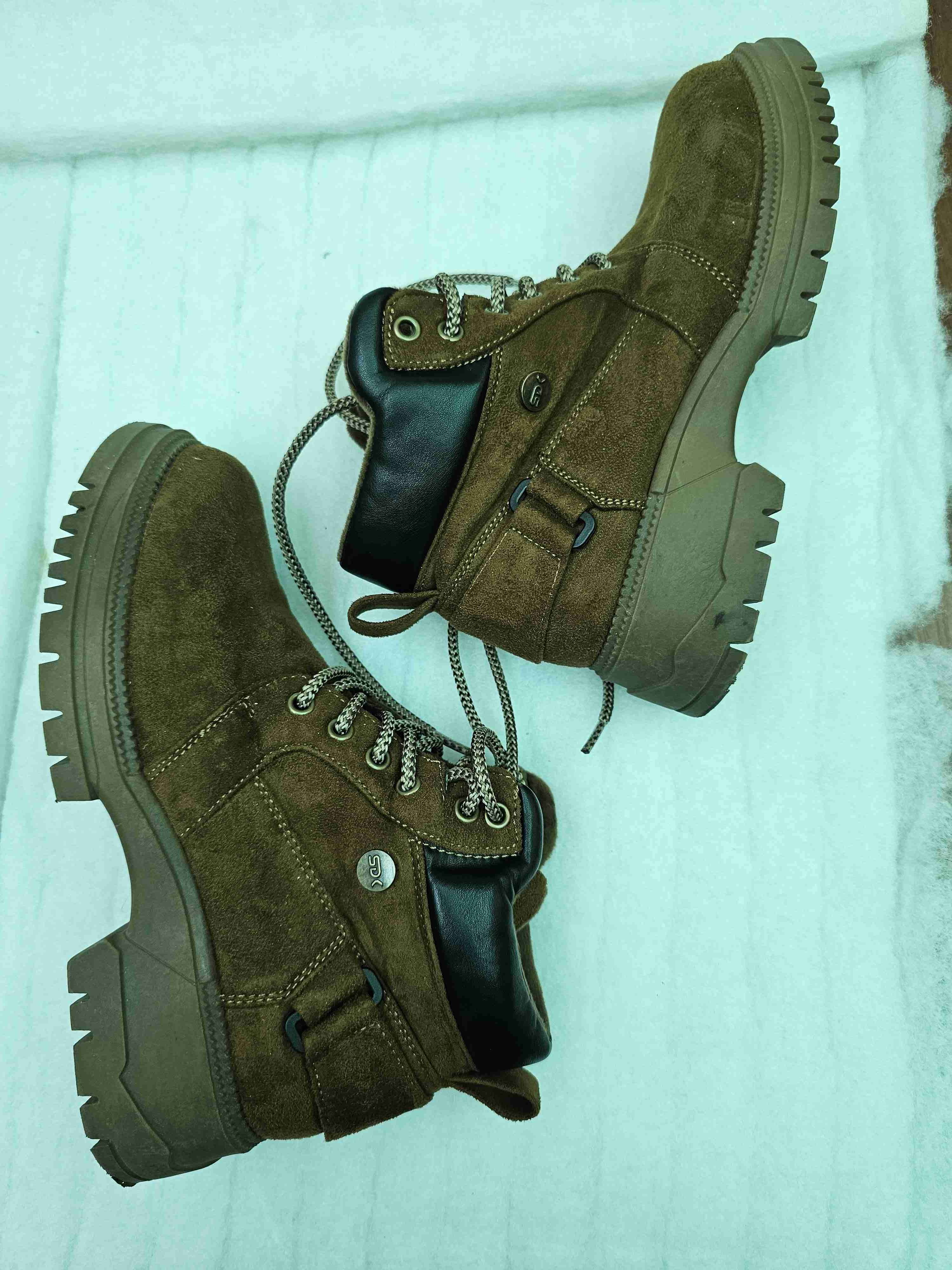 Botines de gamuza marrón - 3