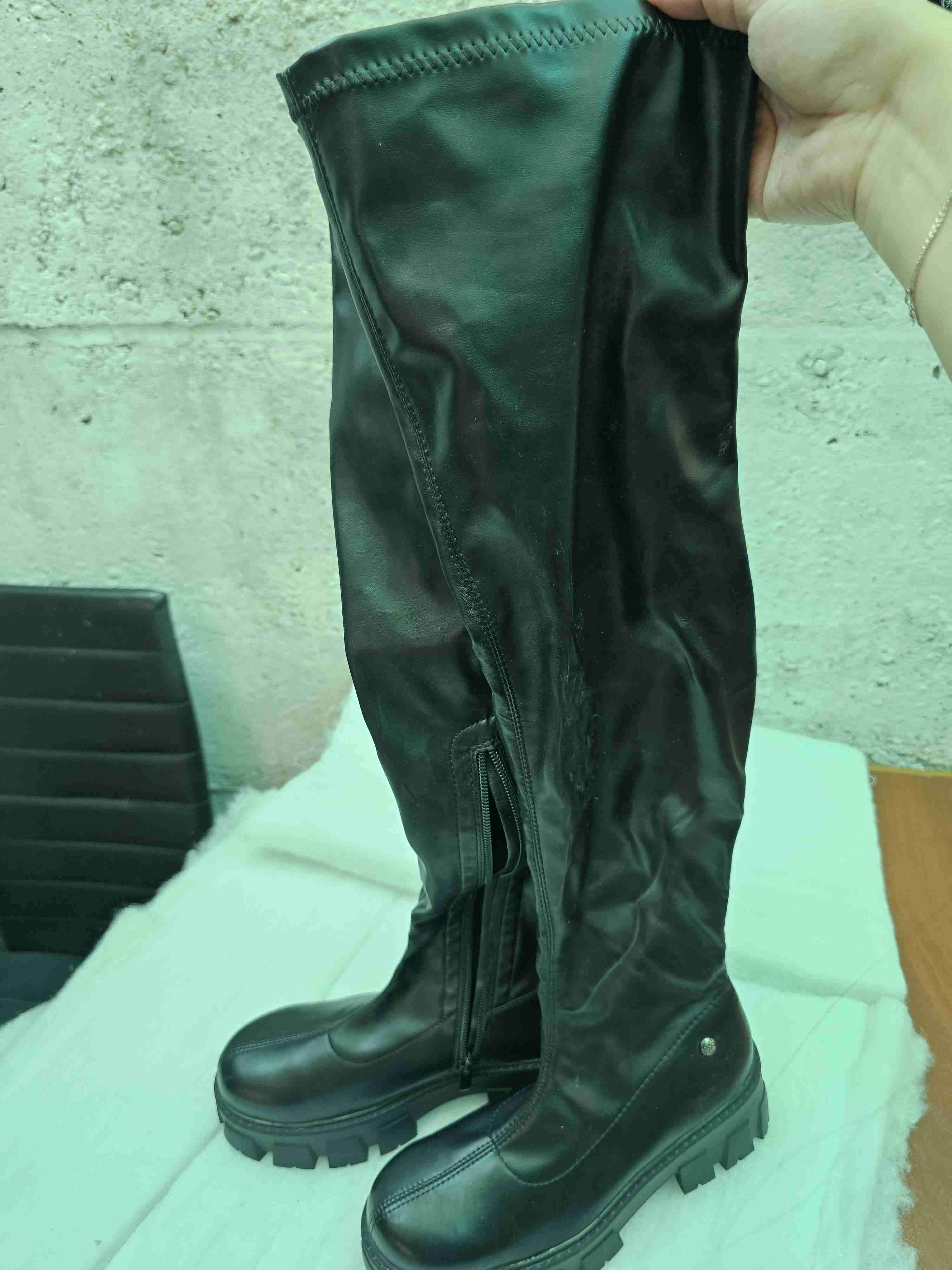 Botas negras elasticadas bucaneras - miniatura 2