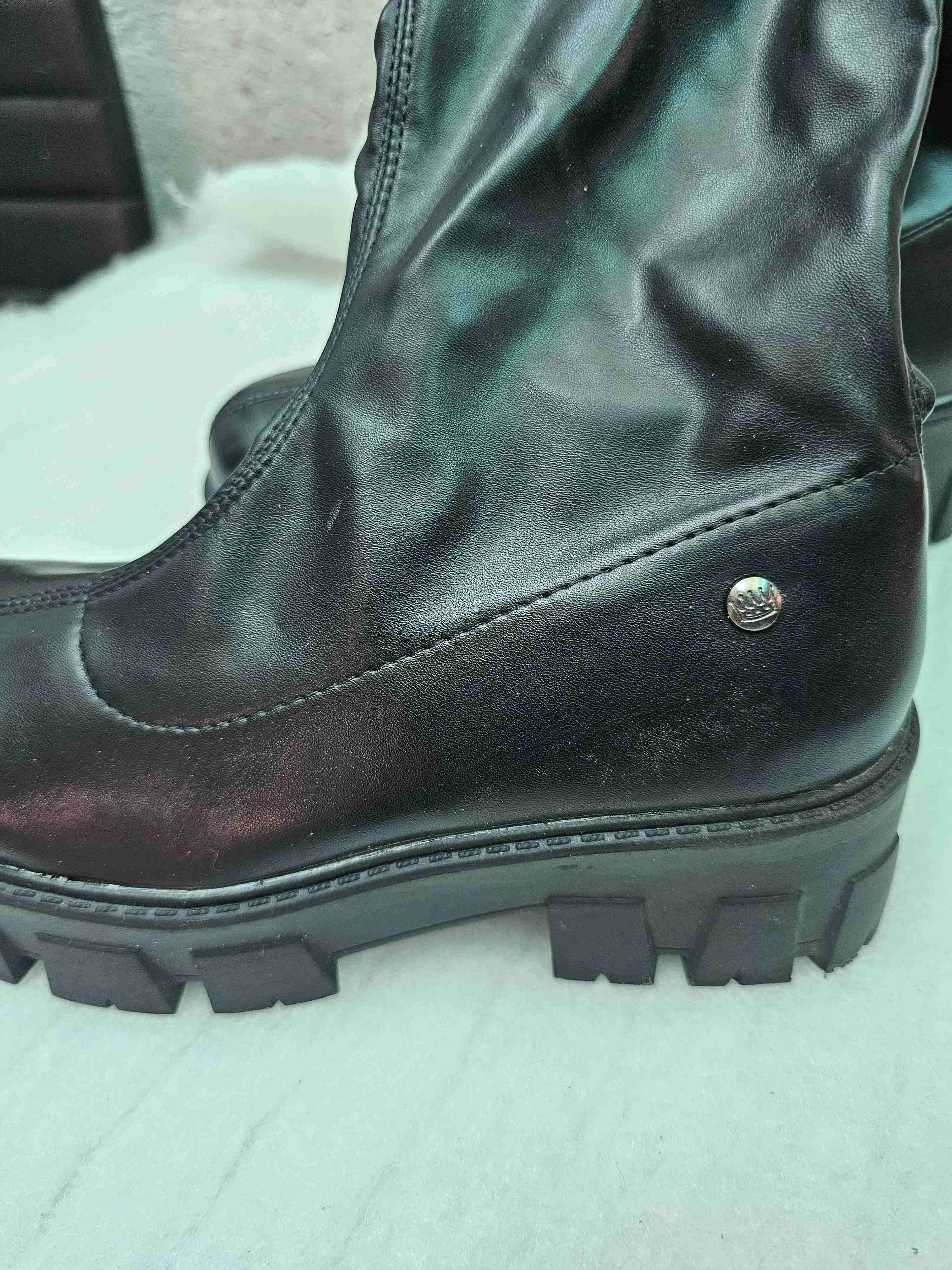 Botas negras elasticadas bucaneras - miniatura 4