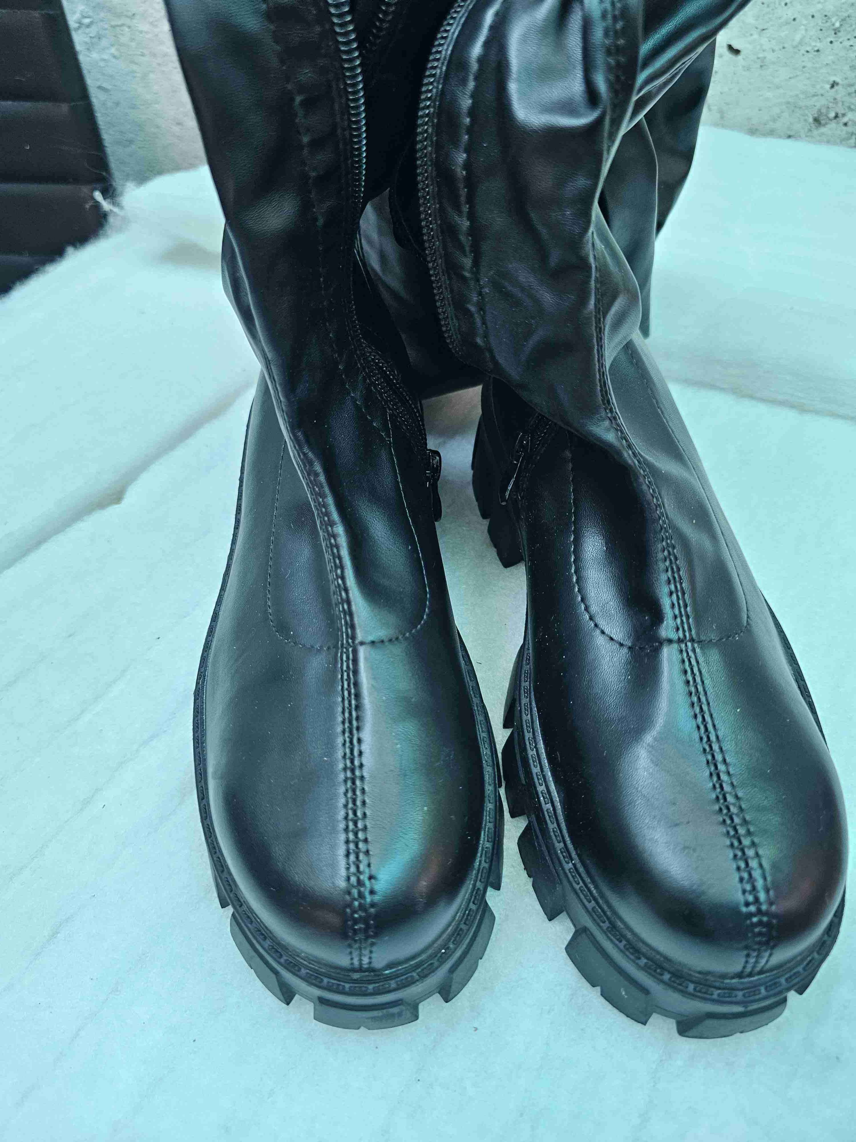 Botas negras elasticadas bucaneras - miniatura 5