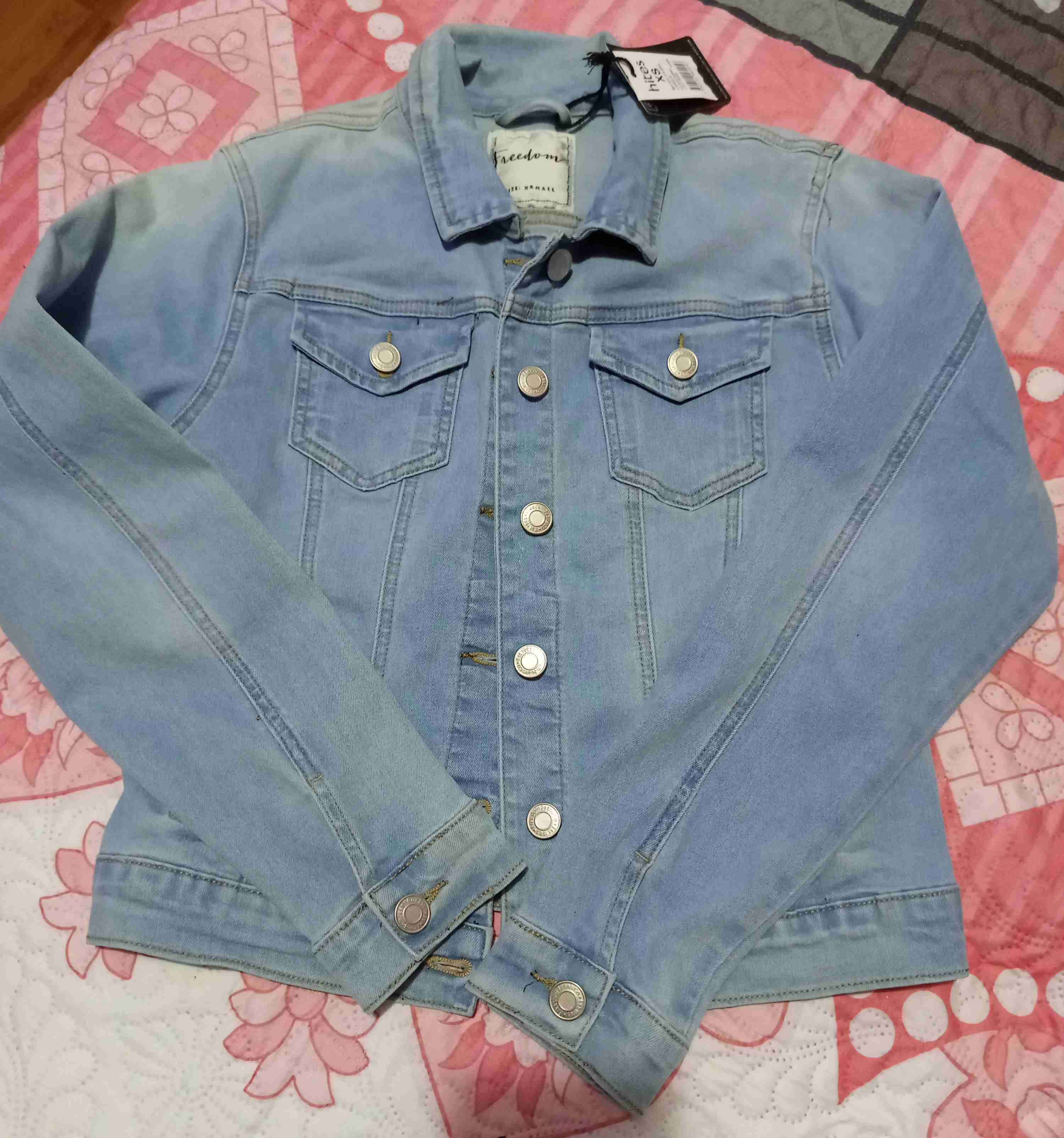 Chaqueta de mezclilla azul claro - 1