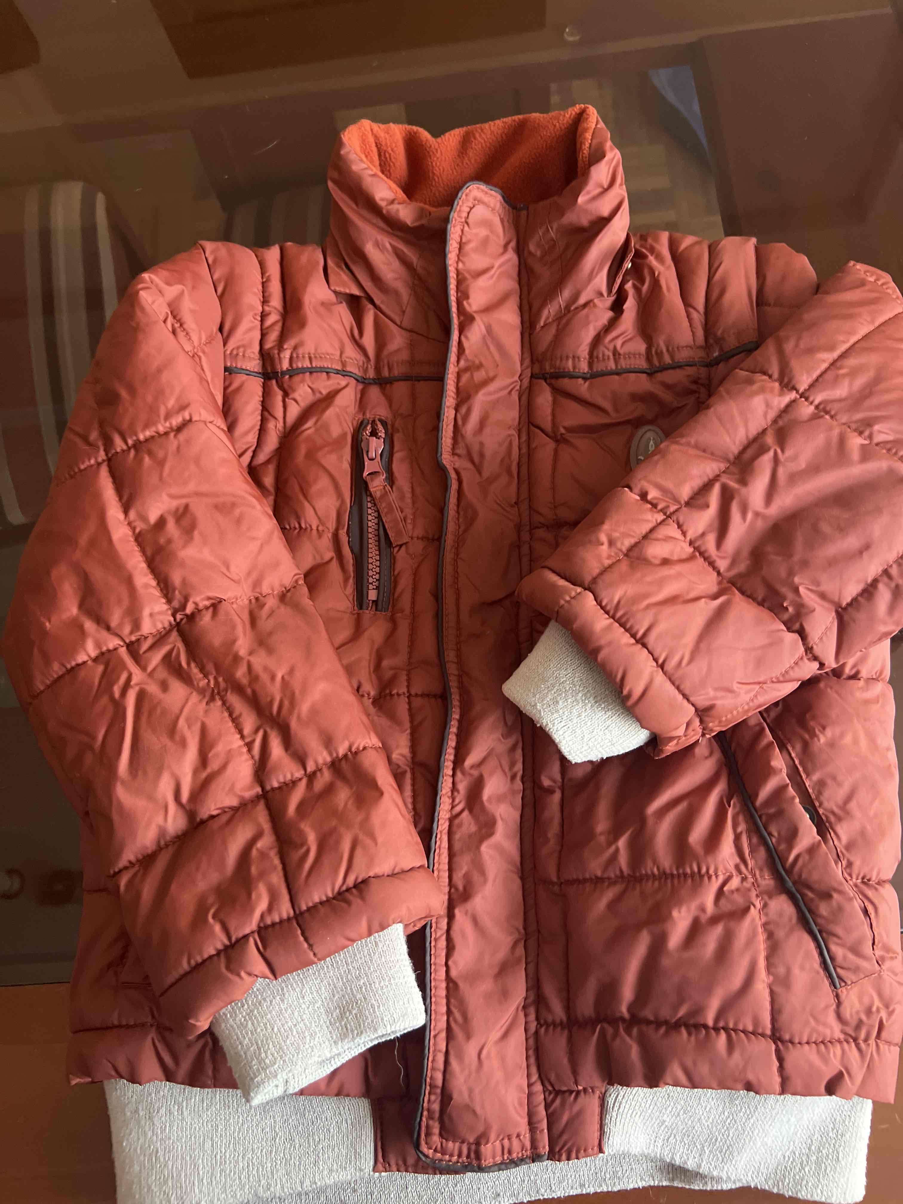 Chaqueta acolchada roja para niños - miniatura 1