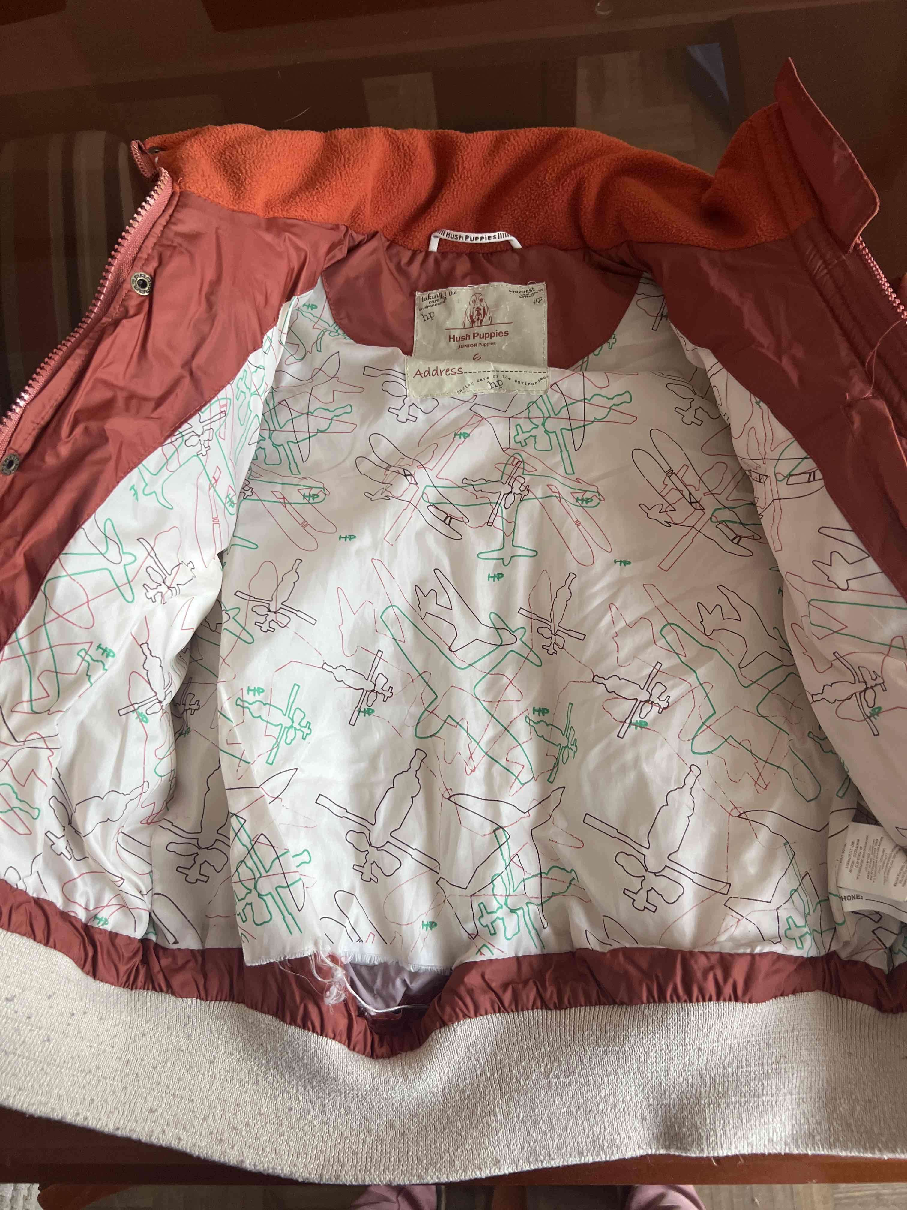 Chaqueta acolchada roja para niños - miniatura 2