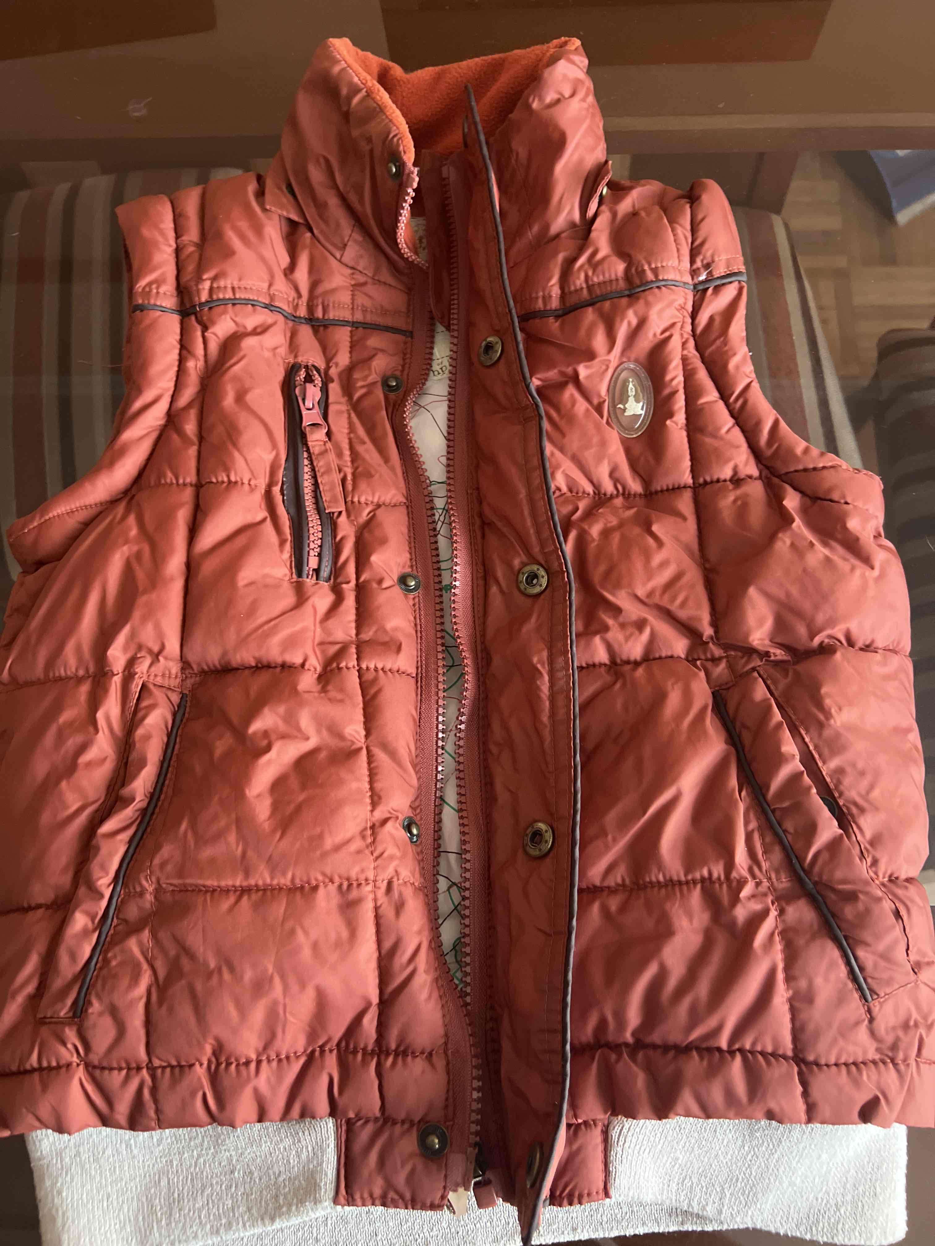 Chaqueta acolchada roja para niños - miniatura 4