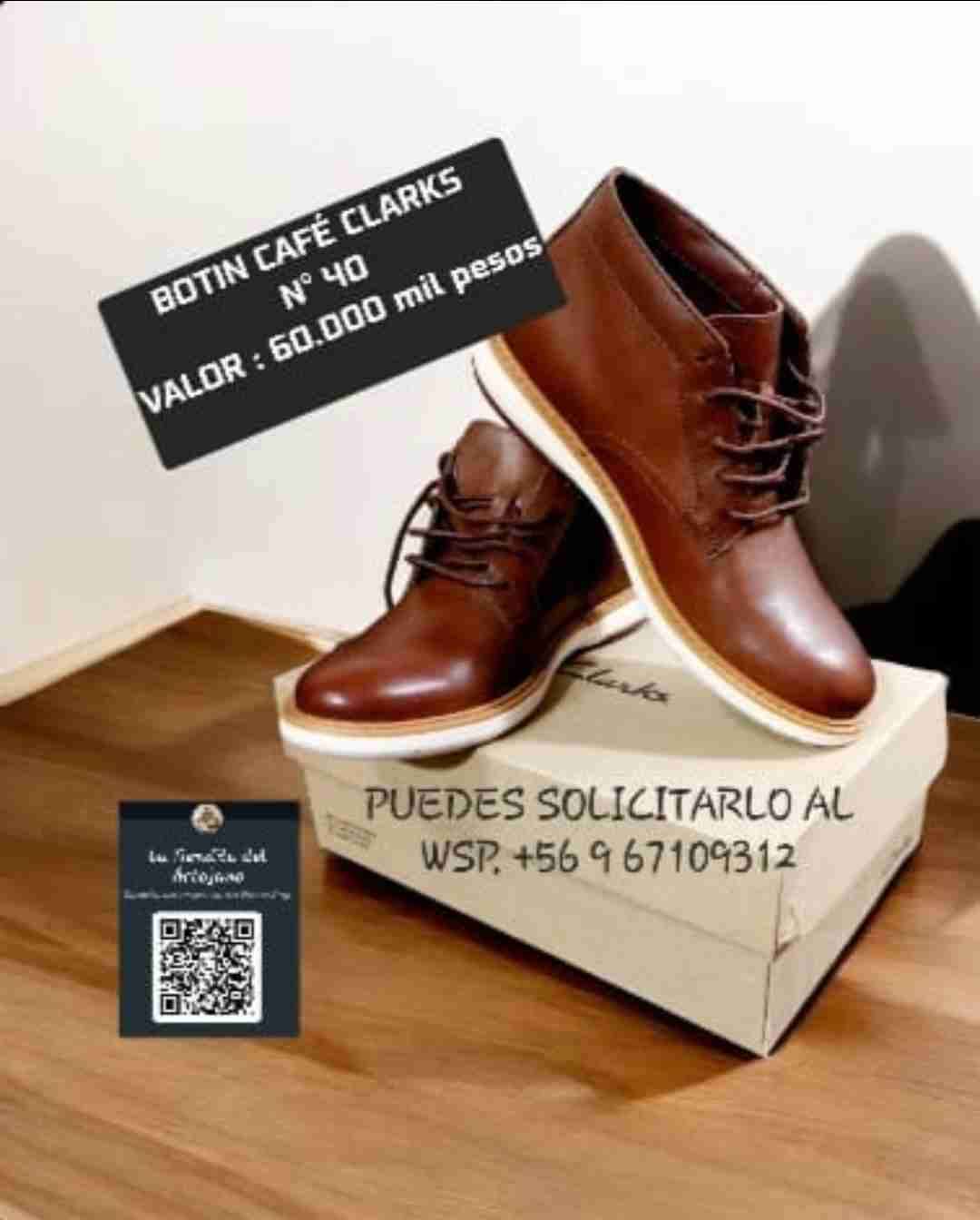 Botines café Clarks talla 41 - miniatura 2