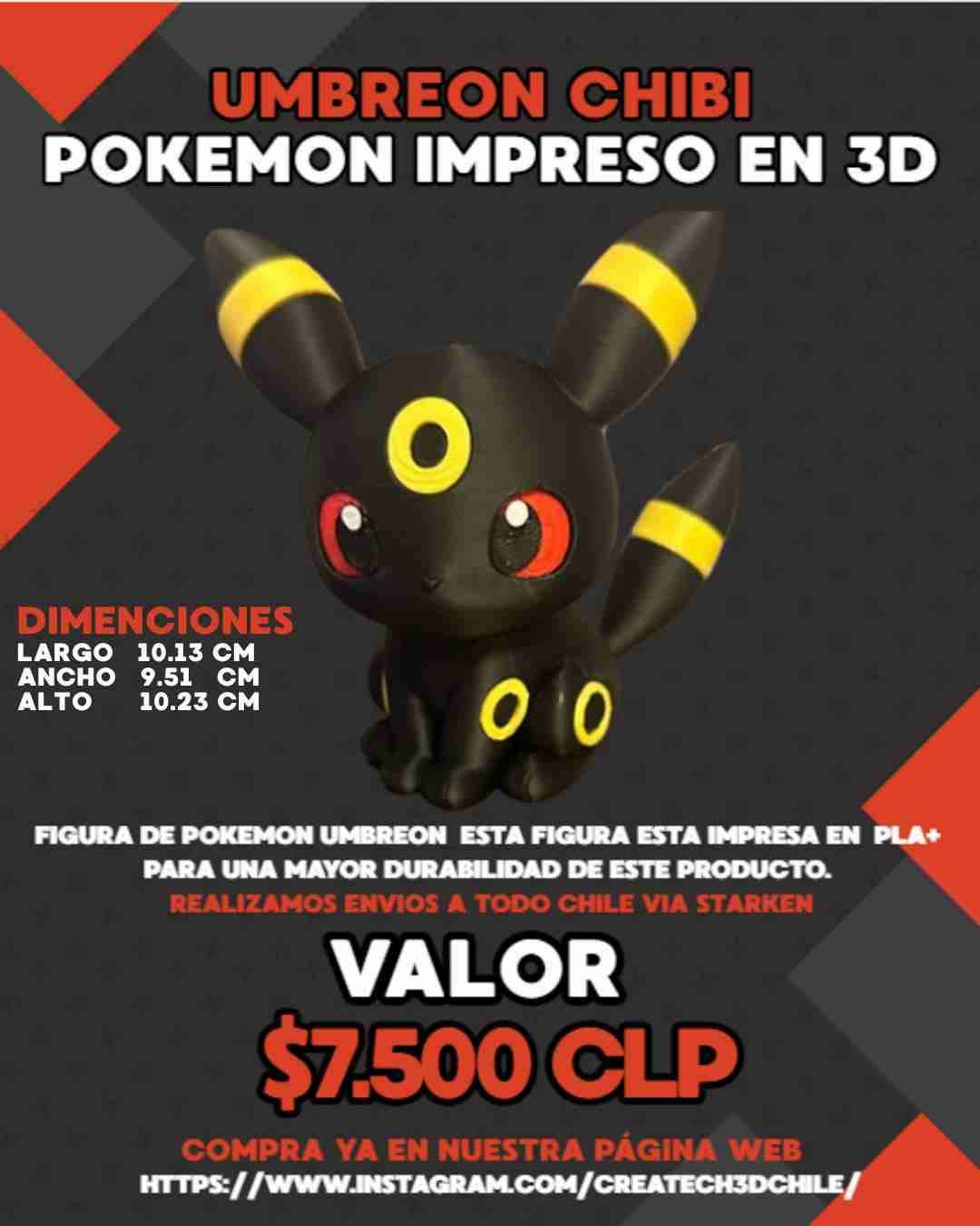 Figura 3D Pokémon umbreon - 1