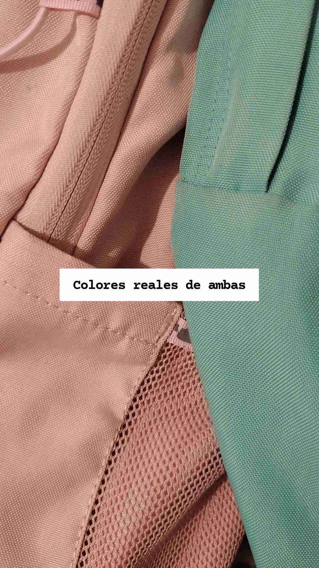 Mochila rosada claro con diseño simple - miniatura 2