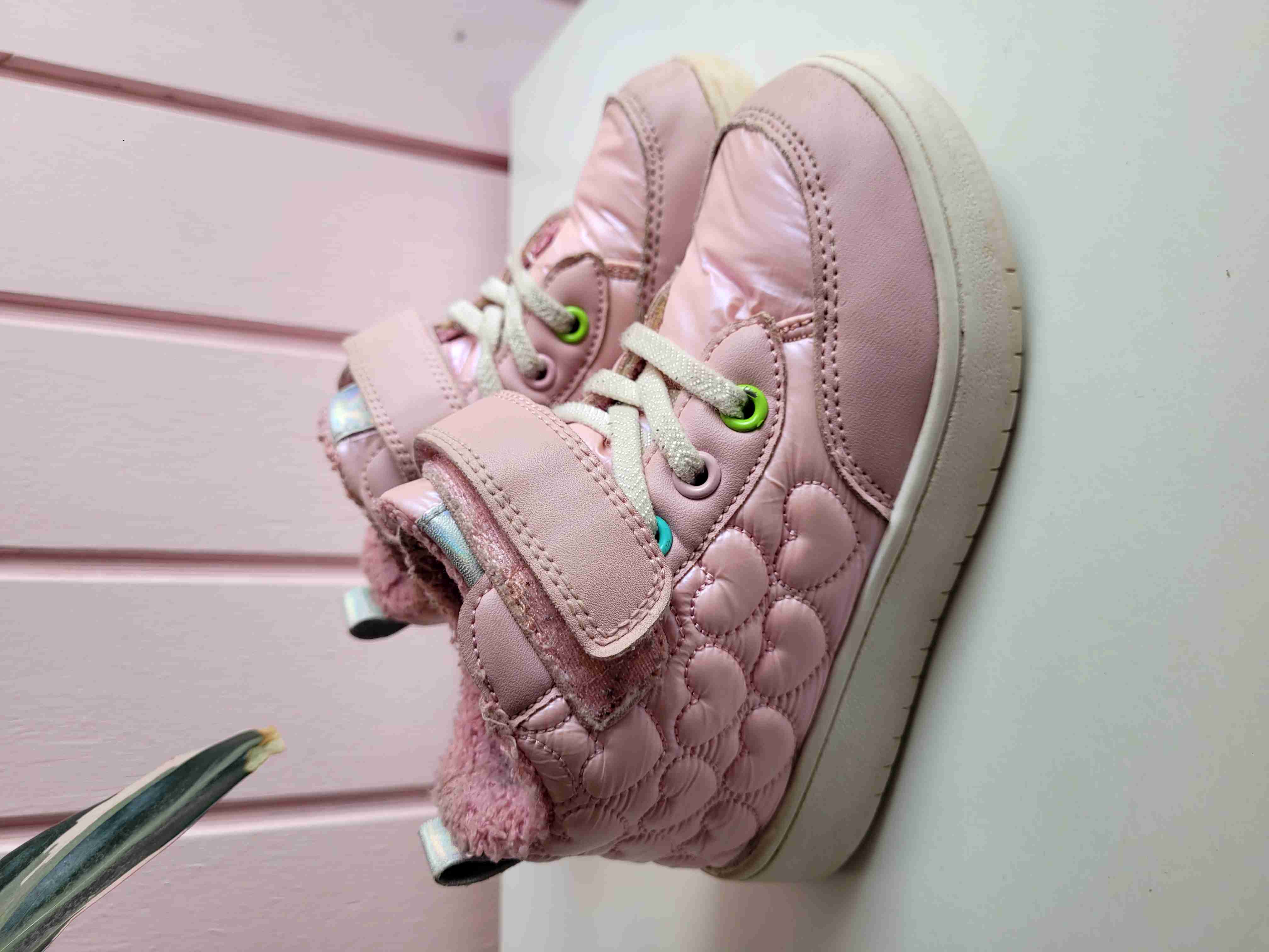 Zapatos infantiles azul y rosa - miniatura 4