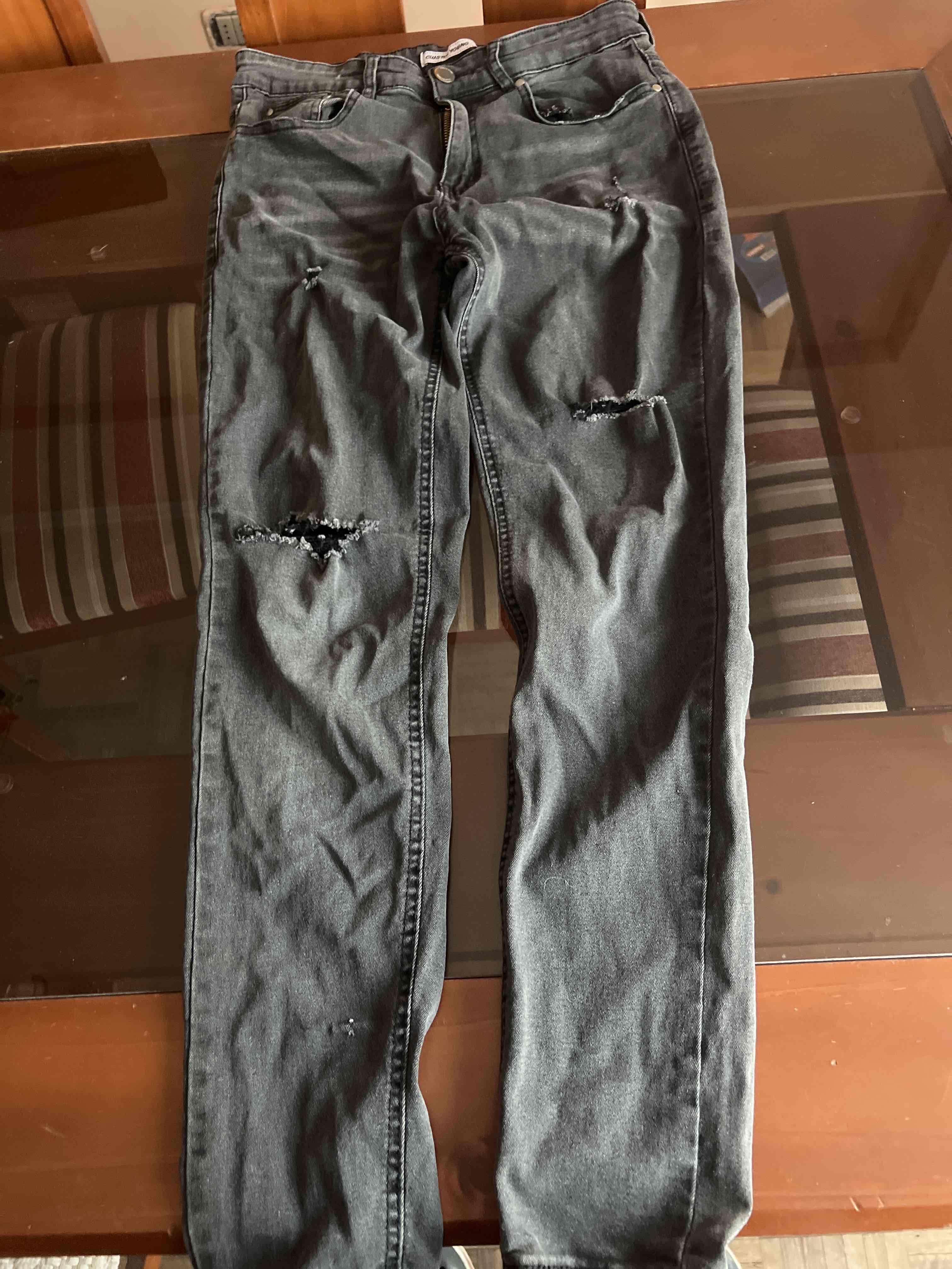 Pantalón rasgado gris para niño - miniatura 2