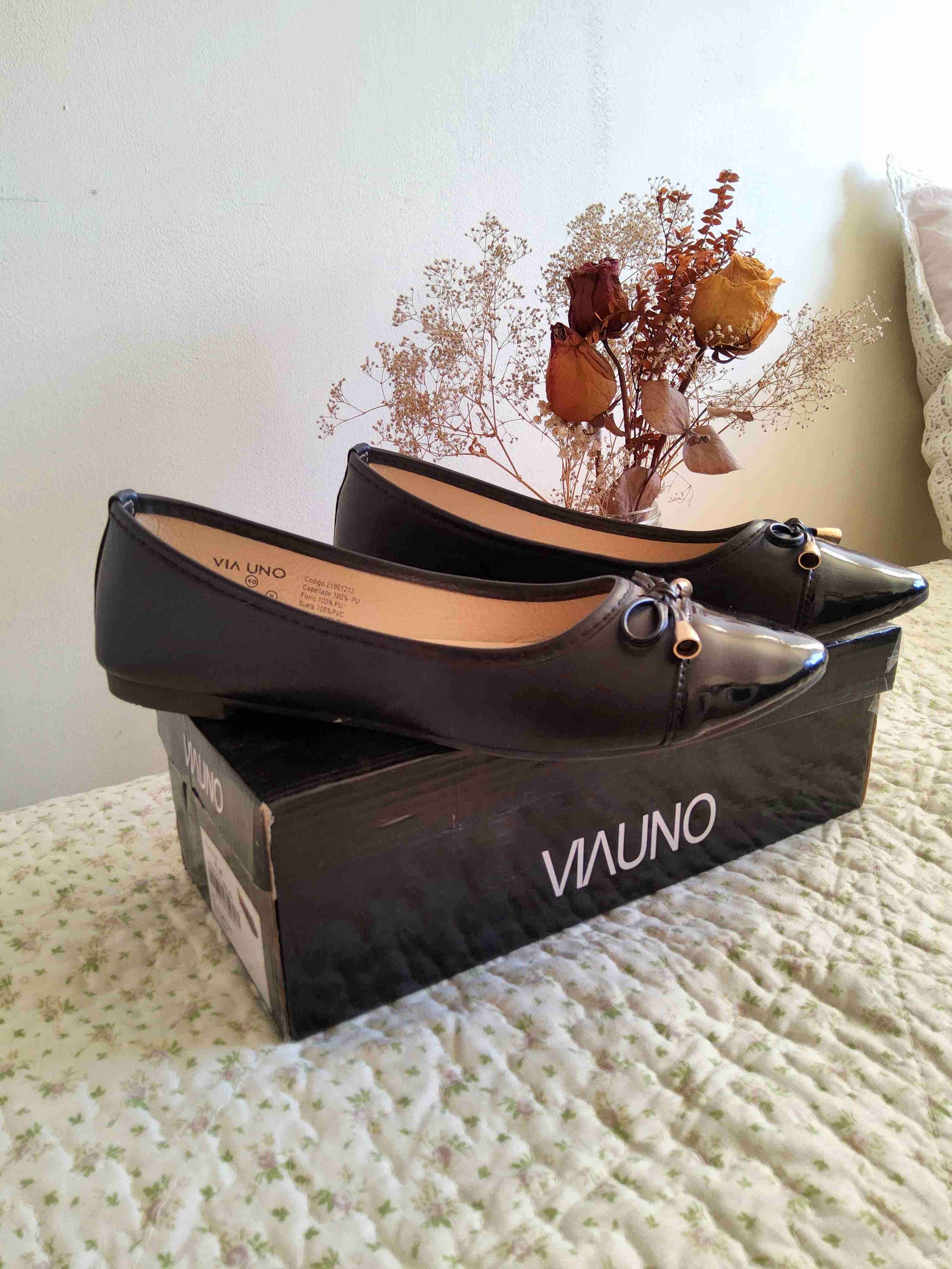 Mocasines negros Via Uno - miniatura 2