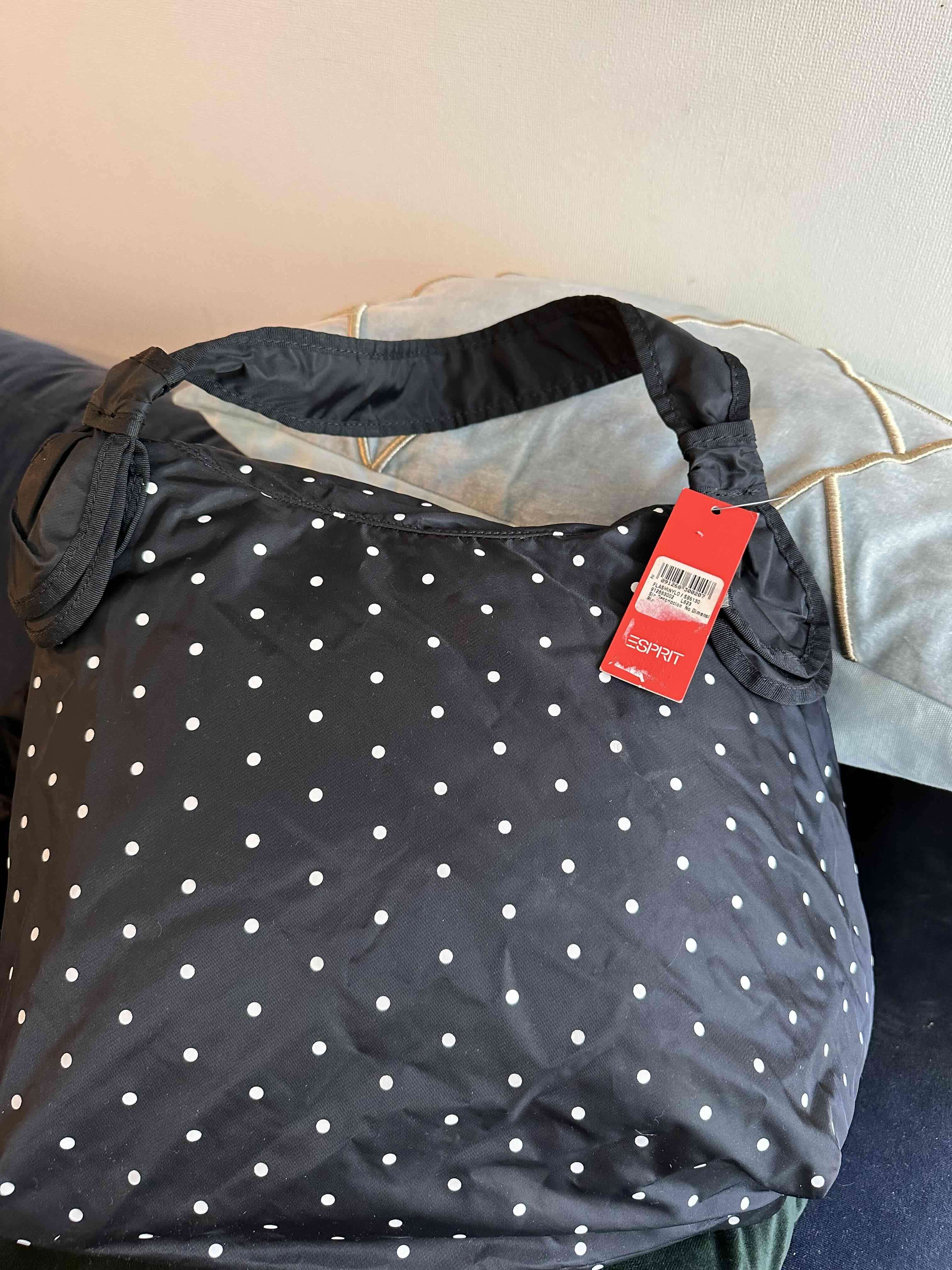 Bolso Esprit, negro con lunares blancos