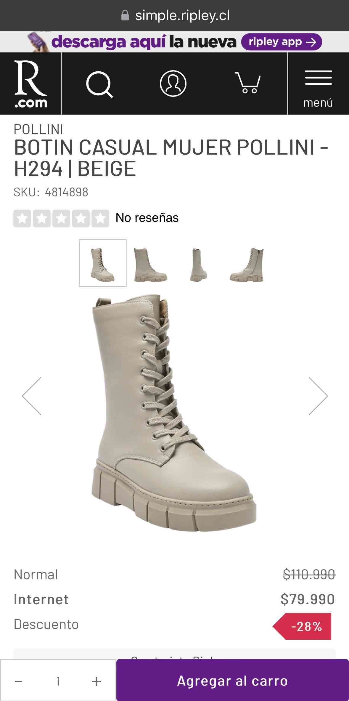 Botines estilo militar Pollini - 5