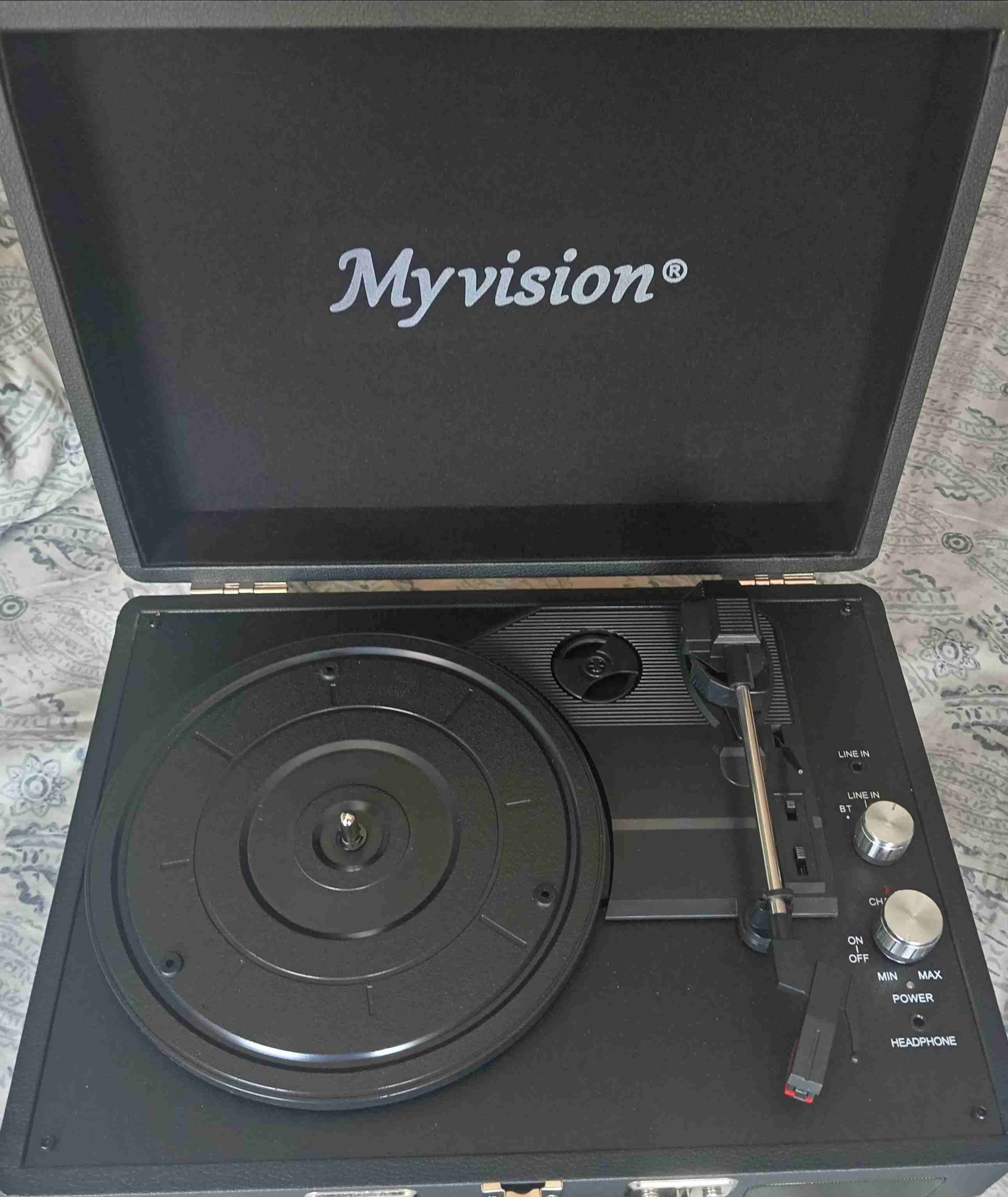 Tocadiscos Myvision portátil negro - 1