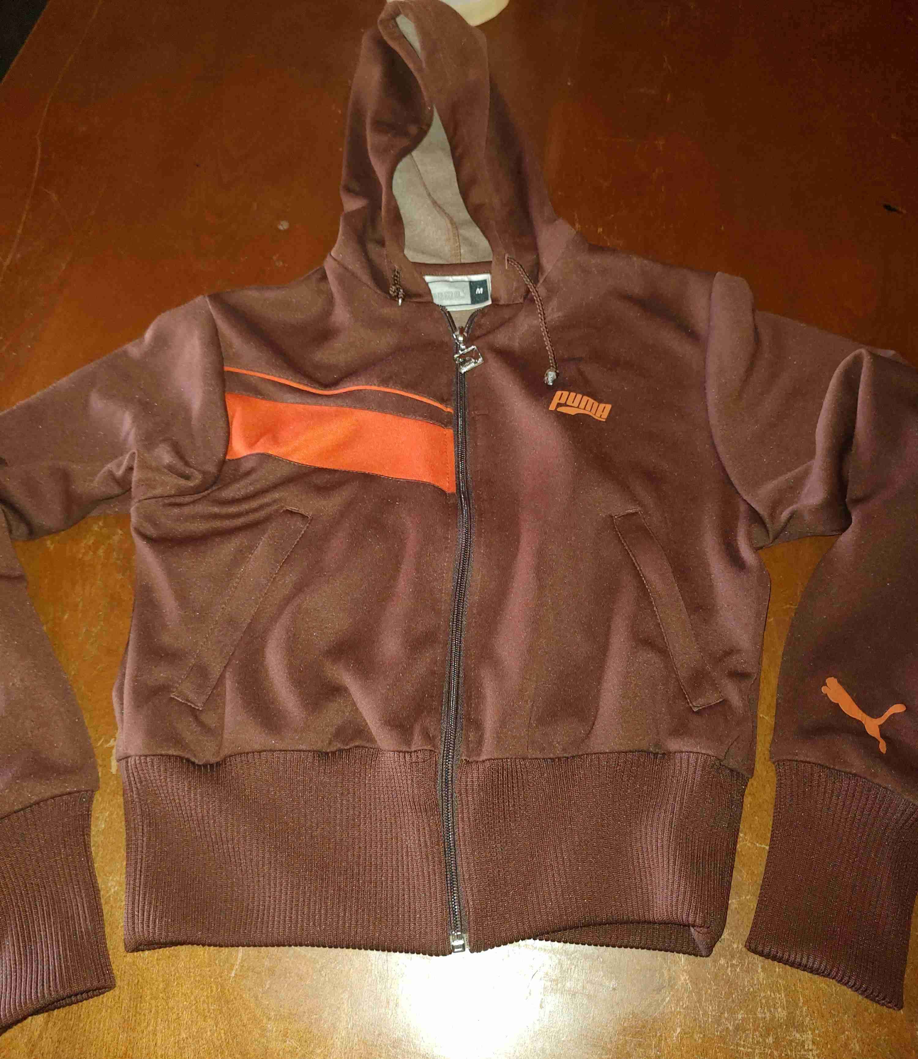 Polerón Puma con capucha marrón - 1