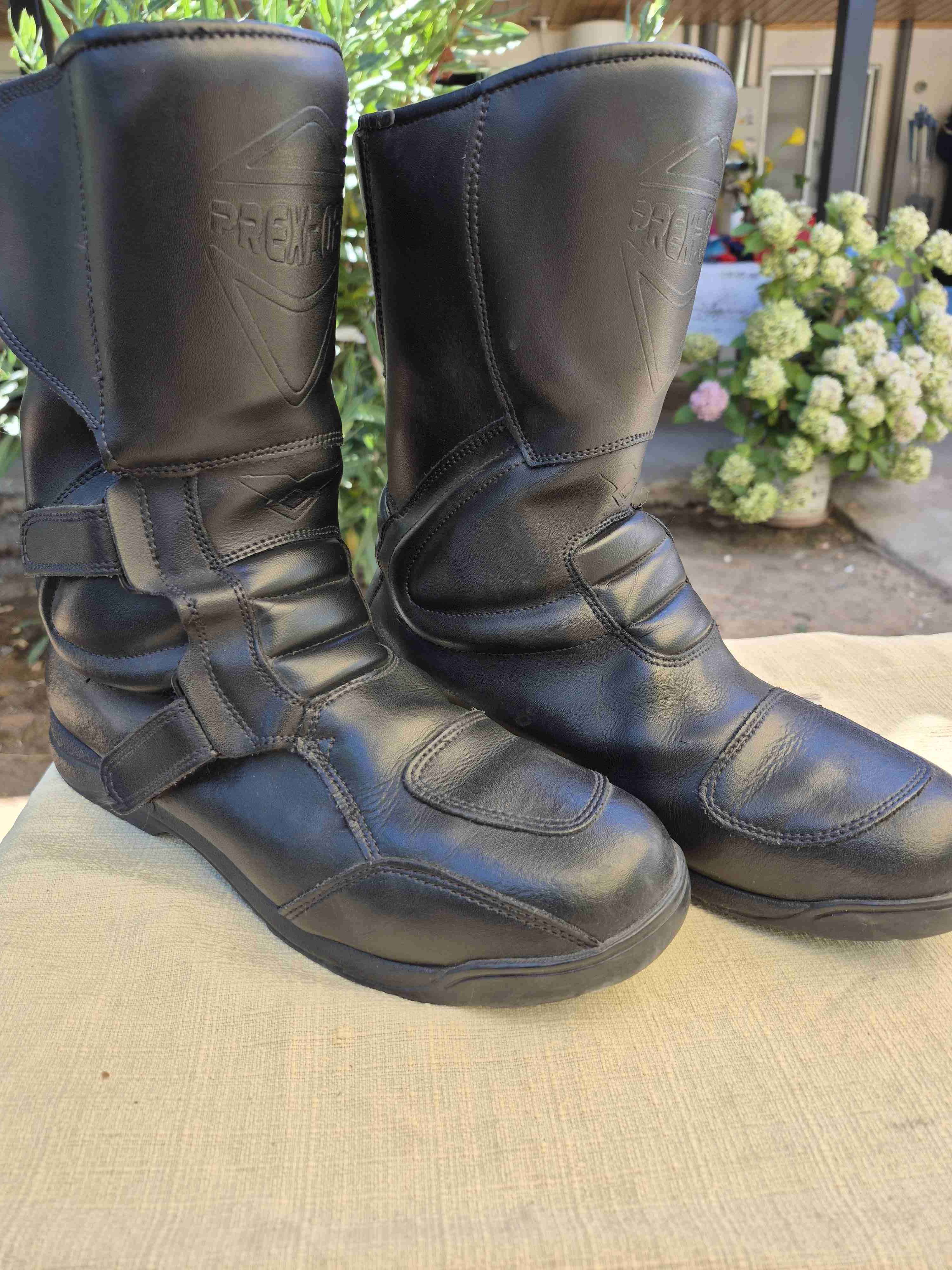 Botas de moto negras Walter prot - miniatura 2