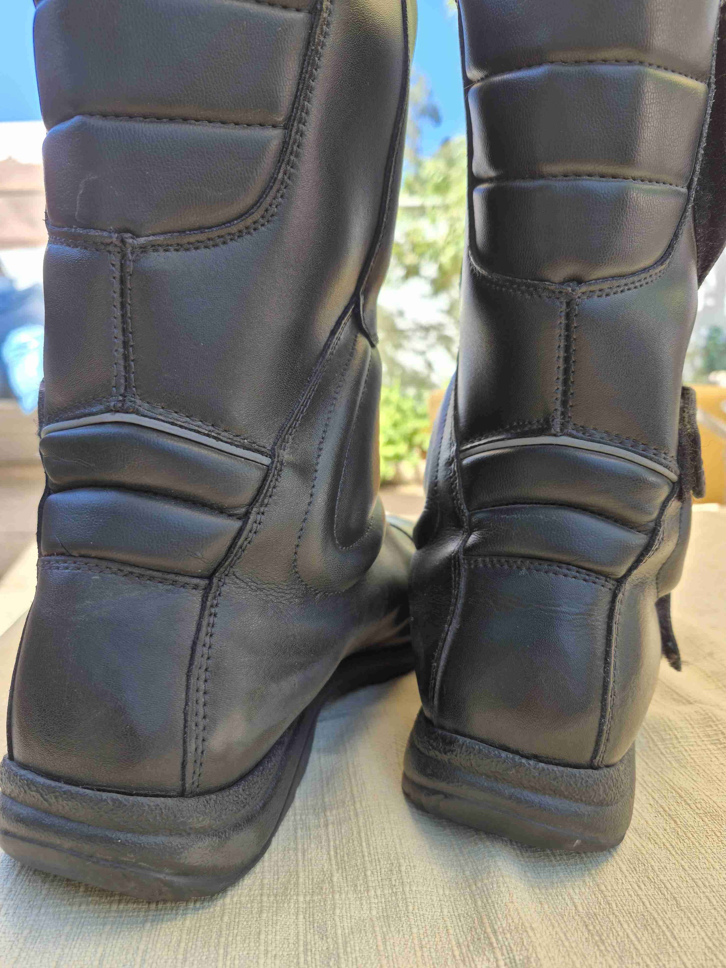 Botas de moto negras Walter prot - miniatura 4