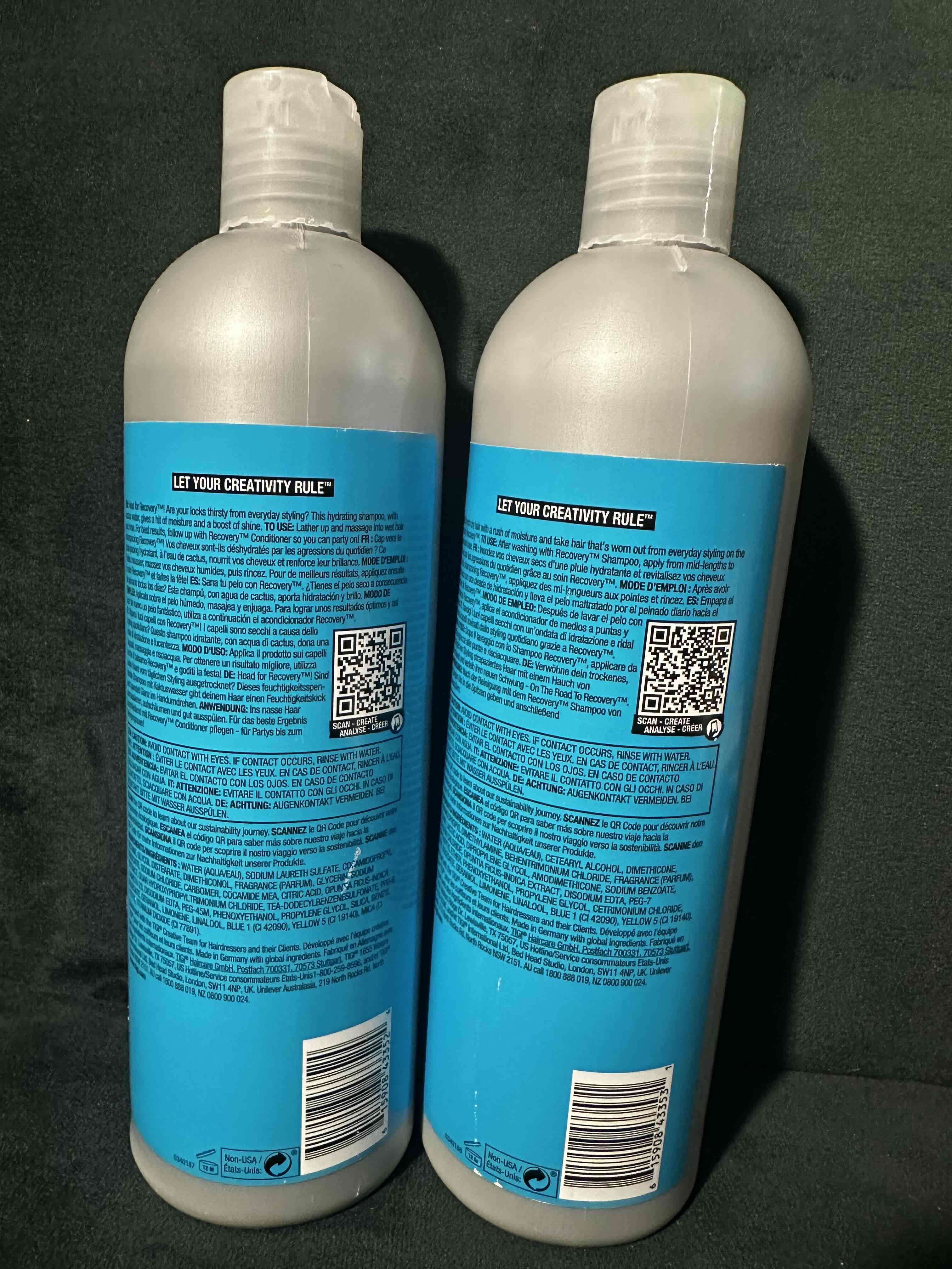 Kit shampoo y acondicionador Recovery TIGI - miniatura 2