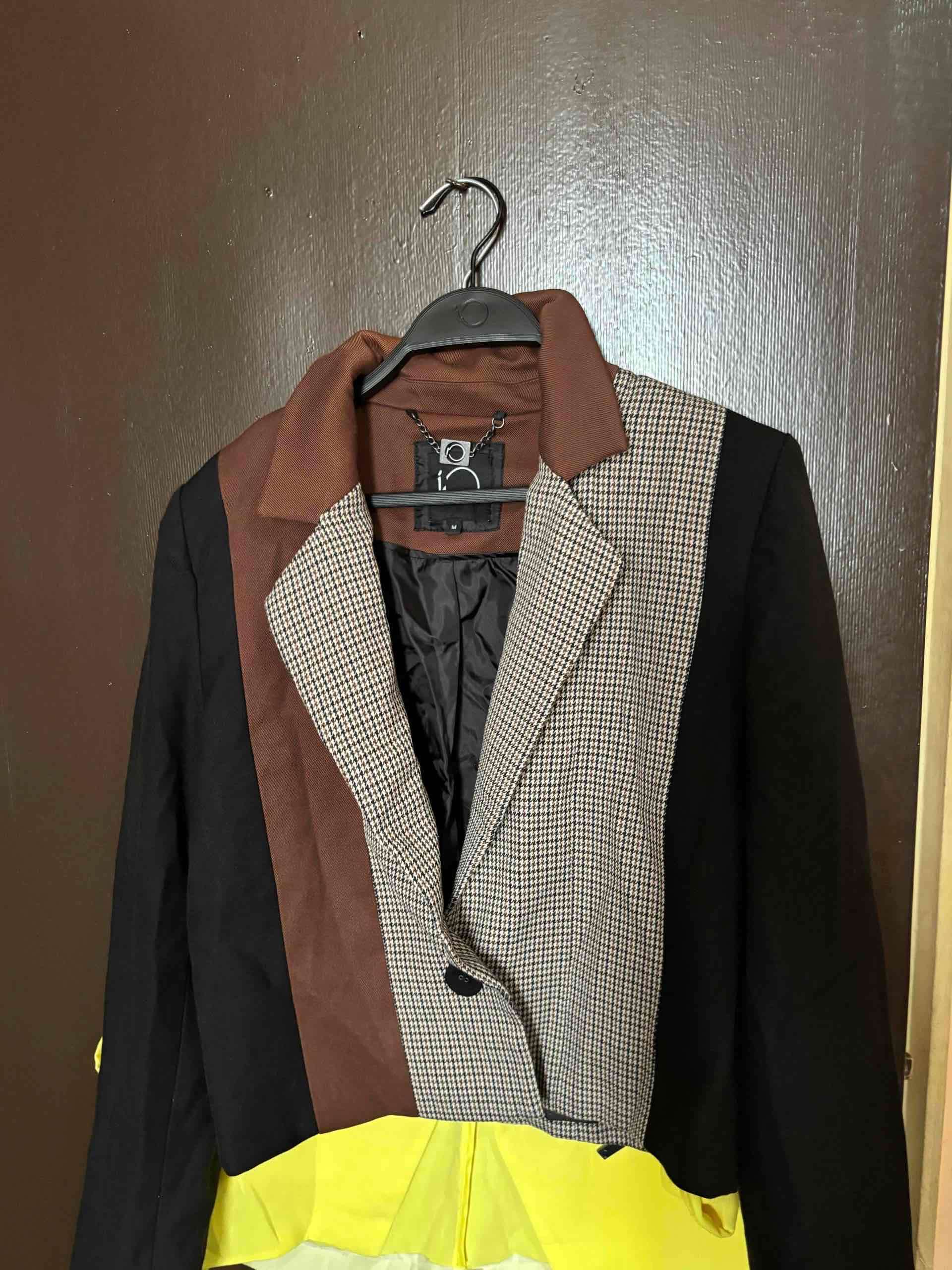 Blazer patchwork multicolor