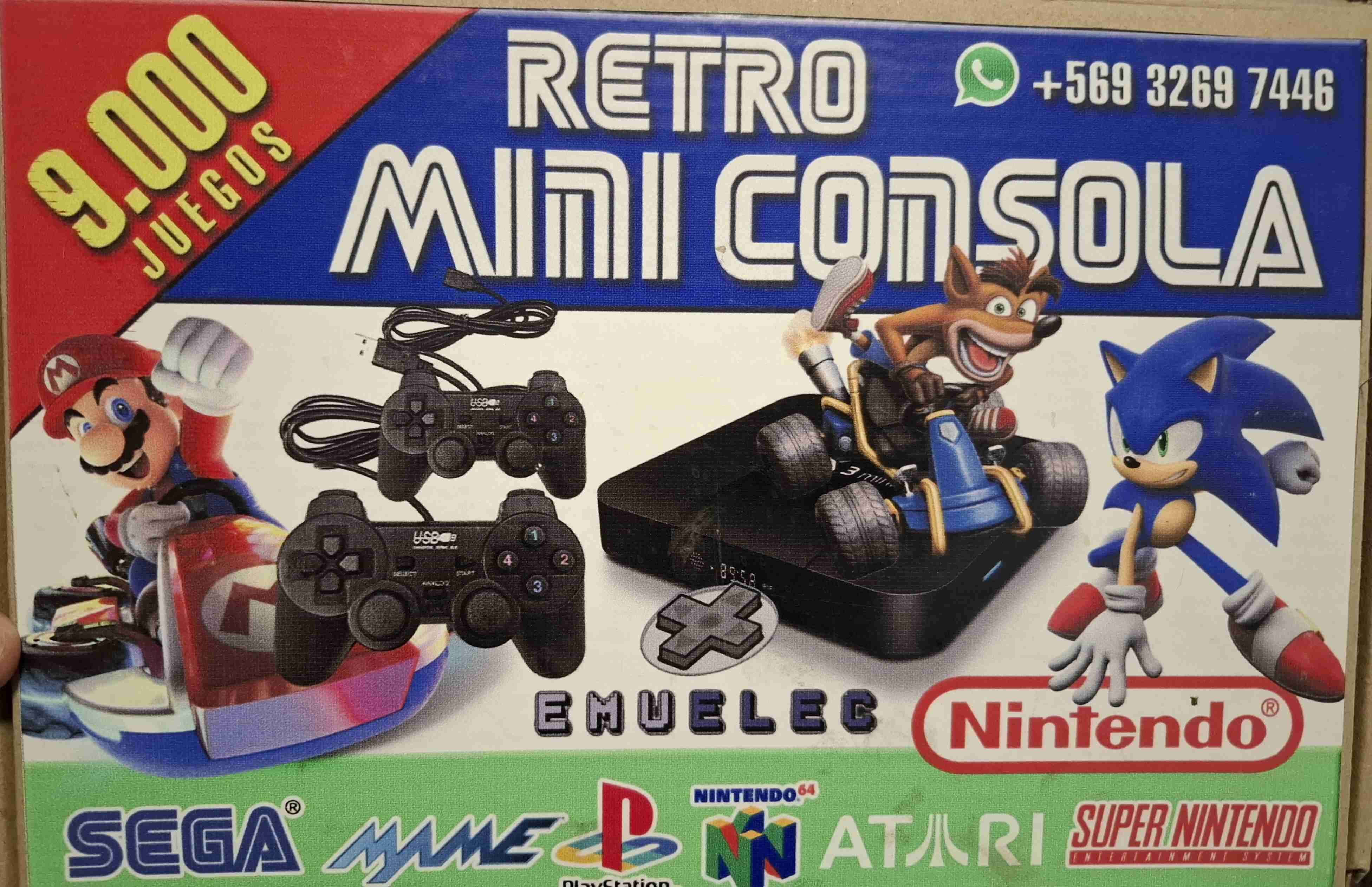 Mini consola retro 9000 juegos - 1