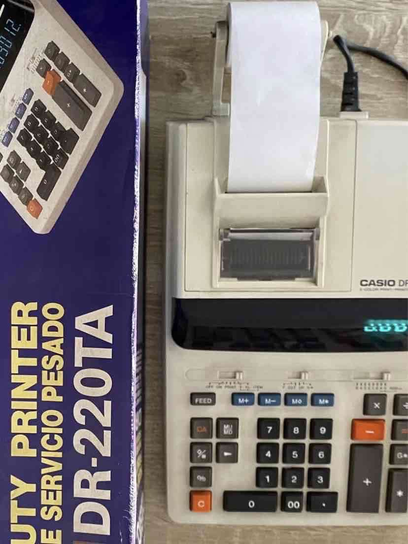 Calculadora Casio DR-220TA usada - miniatura 1