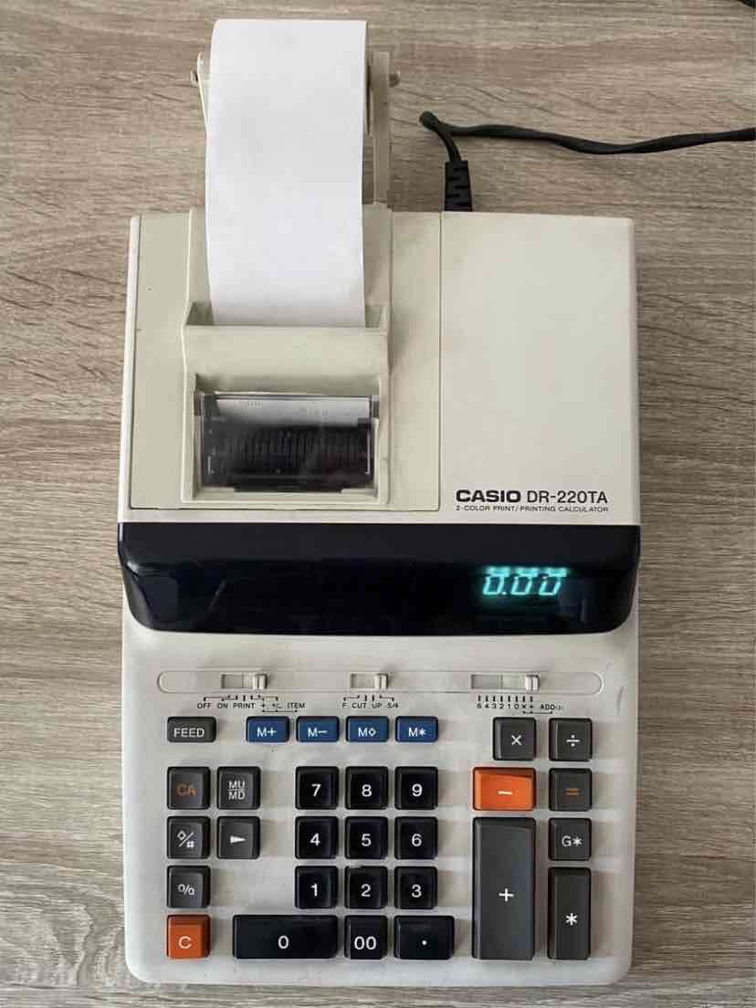Calculadora Casio DR-220TA usada - miniatura 2