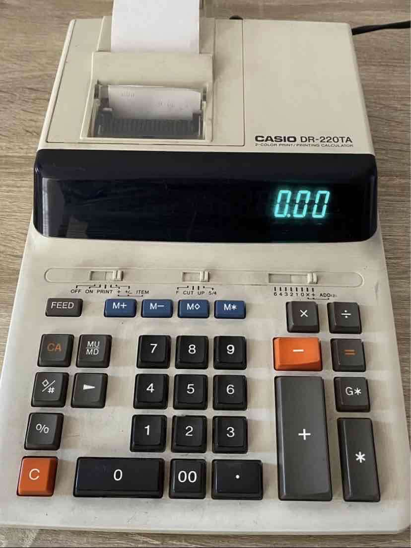 Calculadora Casio DR-220TA usada - miniatura 3