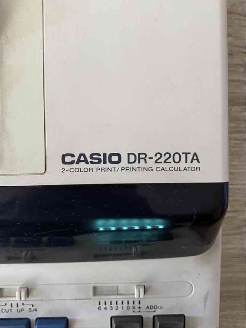 Calculadora Casio DR-220TA usada - miniatura 4