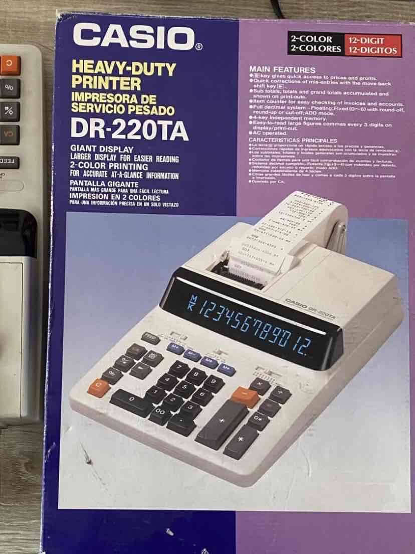 Calculadora Casio DR-220TA usada - miniatura 6