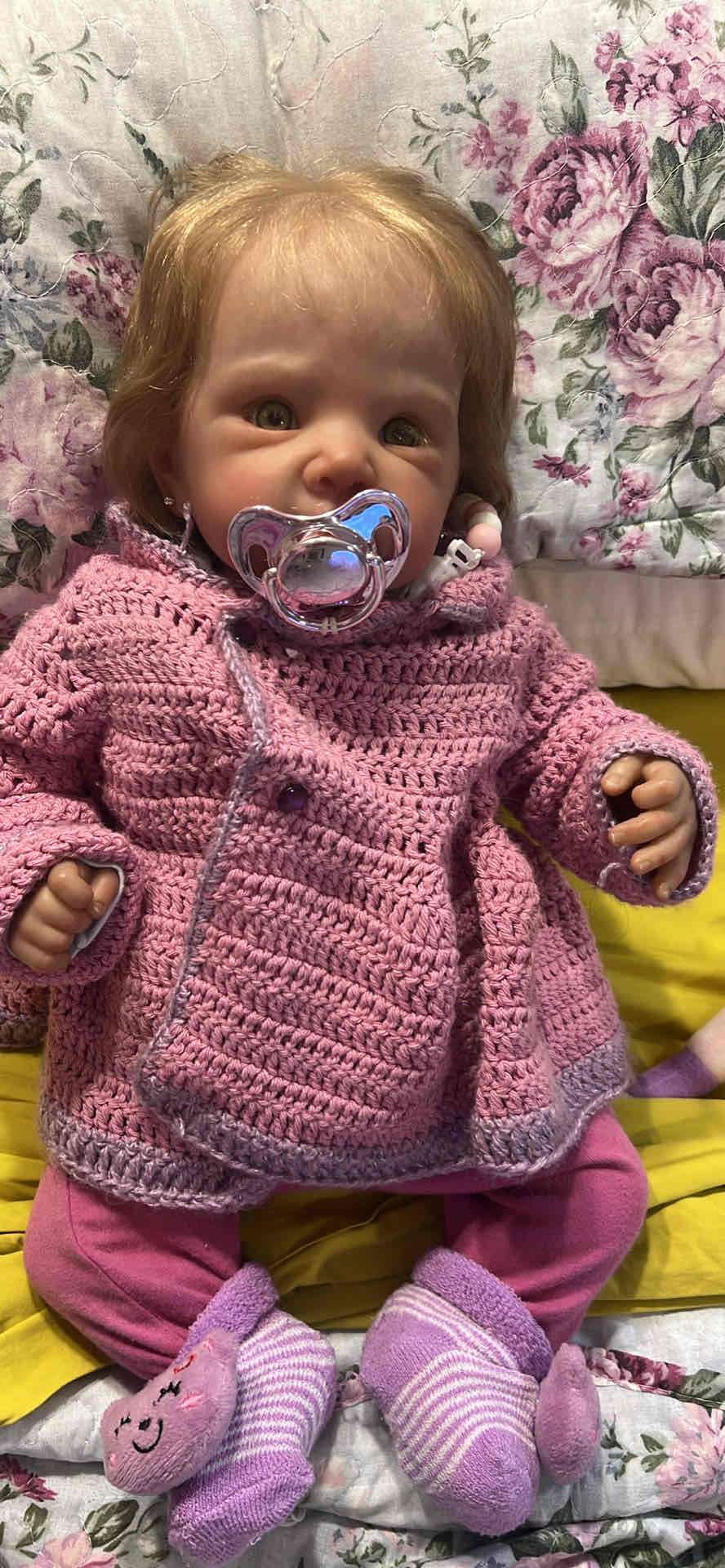 Muñeca Reborn con chupete - 2